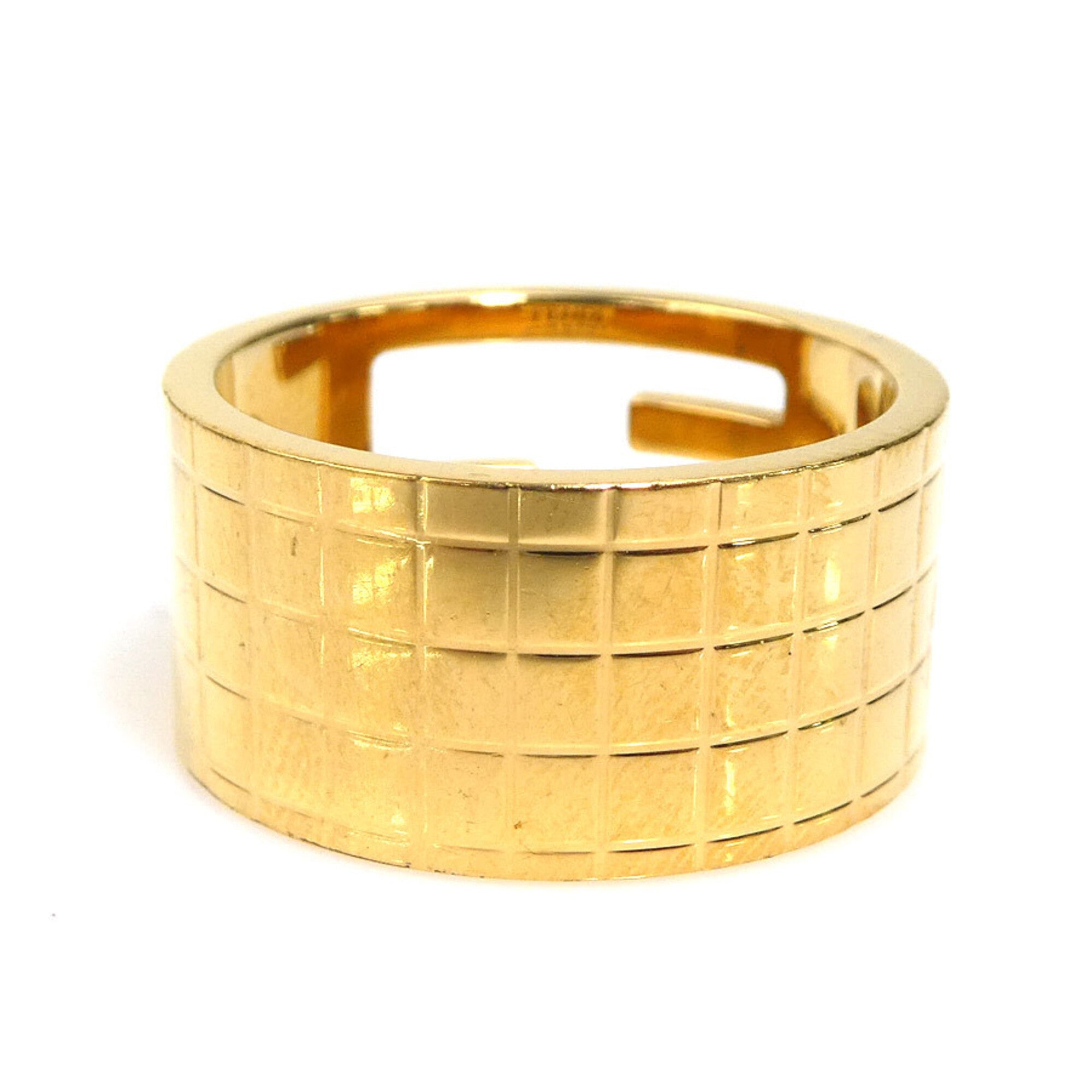 Fendi Gold Metal Band Ring (Pre-Owned)