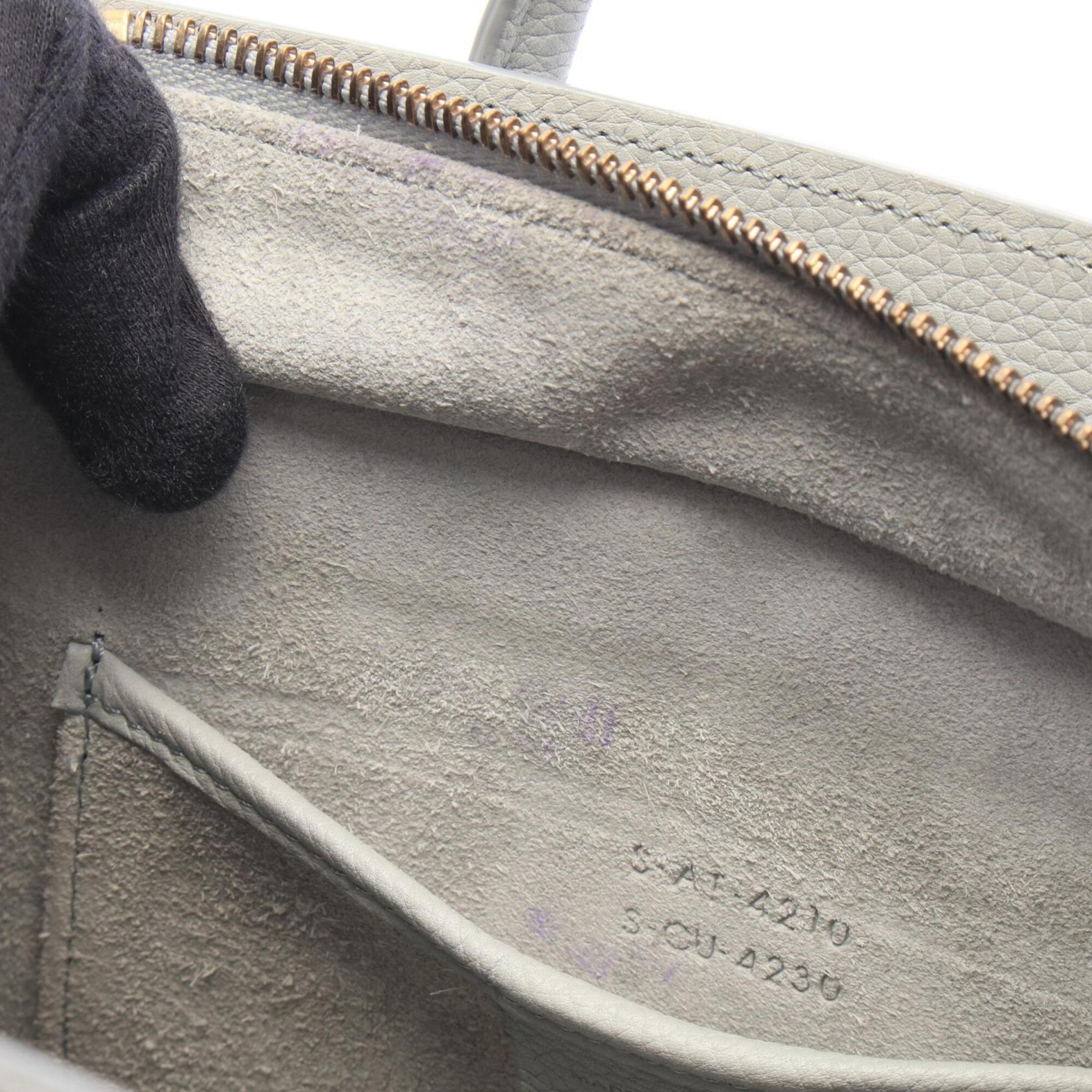 Celine Gray Leather Handbag (Pre-Owned)