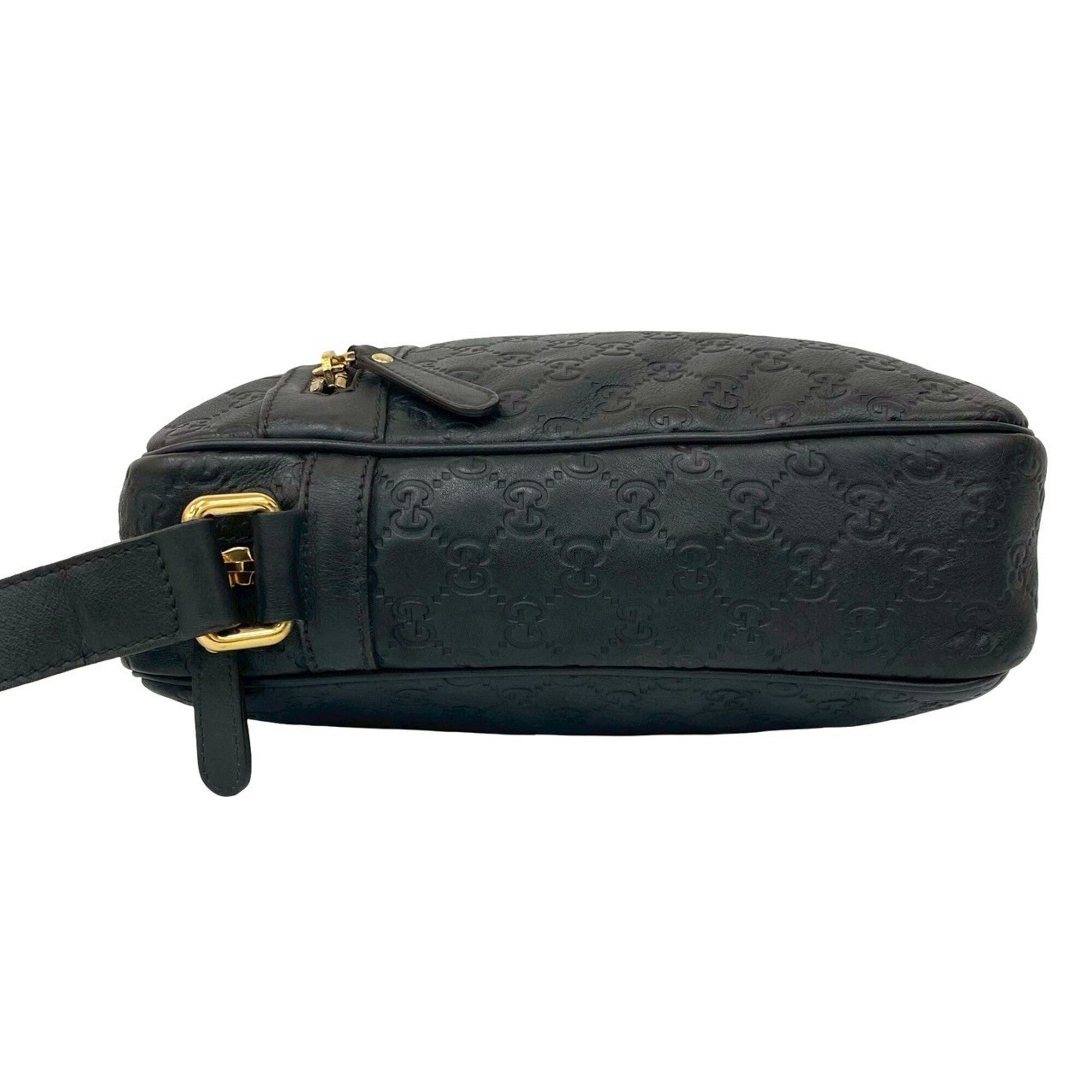 Gucci Brown Leather Pochette Shoulder Bag (Pre-Owned)