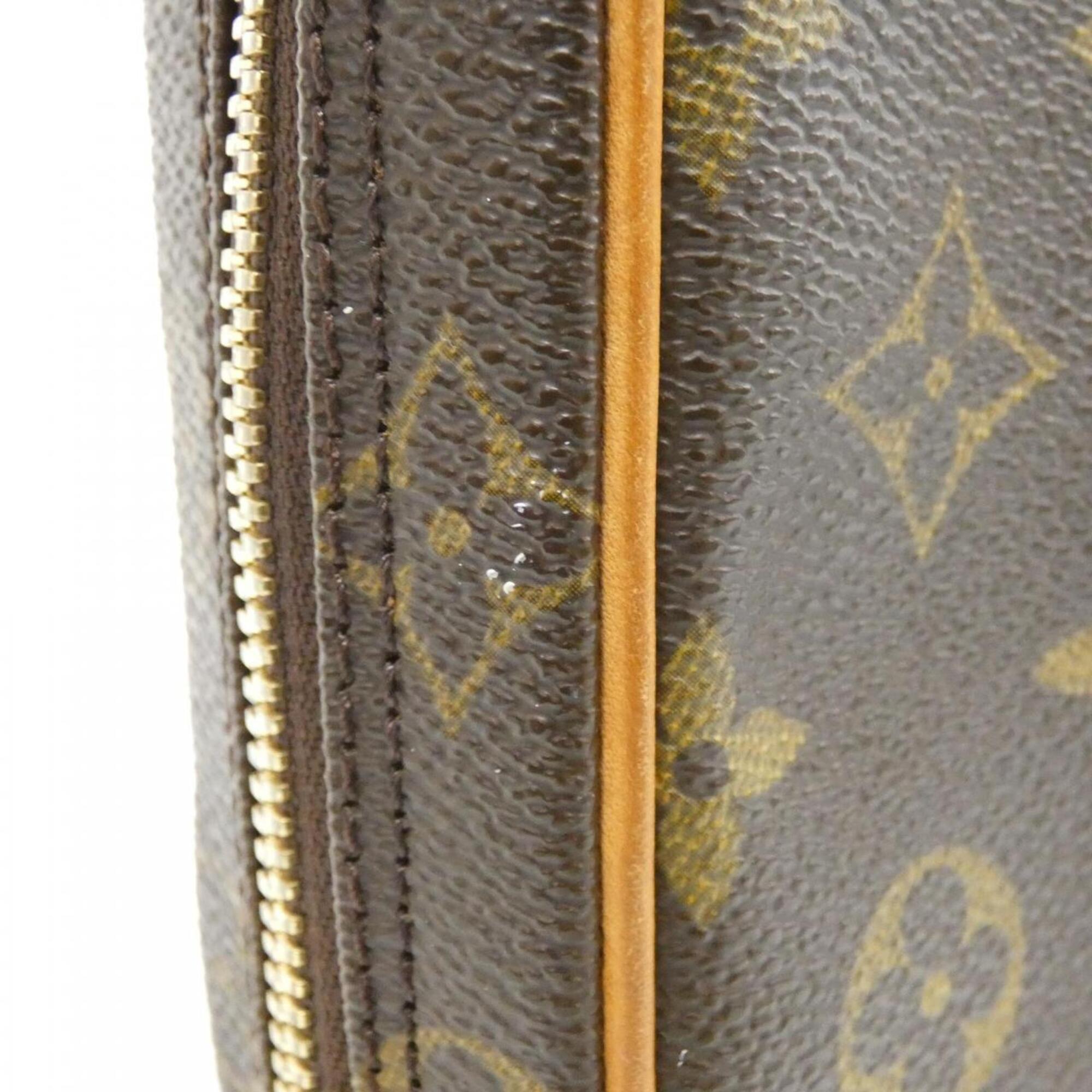 Louis Vuitton Monogram Marron Coated Canvas Pochette Shoulder Bag Sling Bag (Pre-Owned)