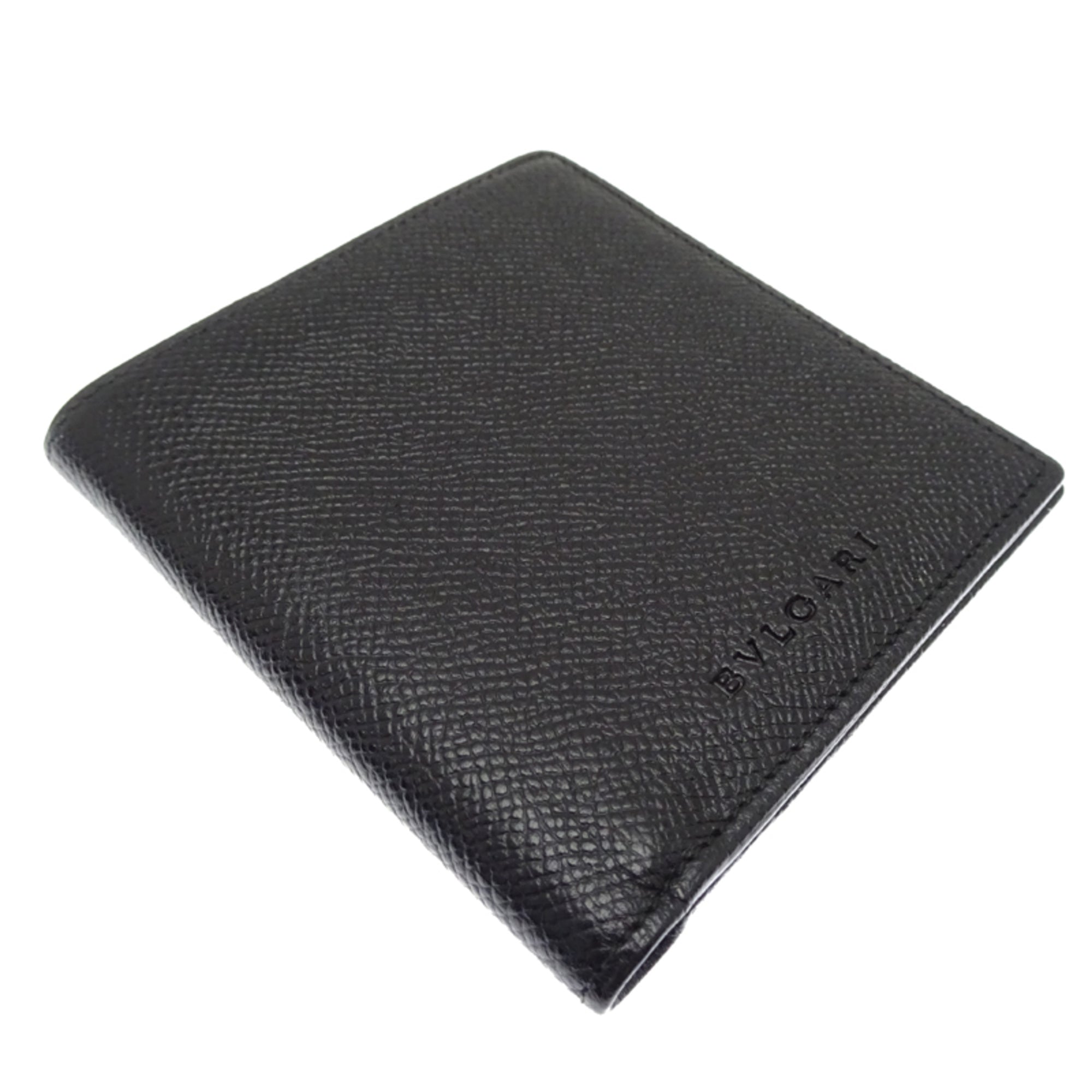 Bvlgari Black Leather Wallet (Bi-Fold) (Pre-Owned)