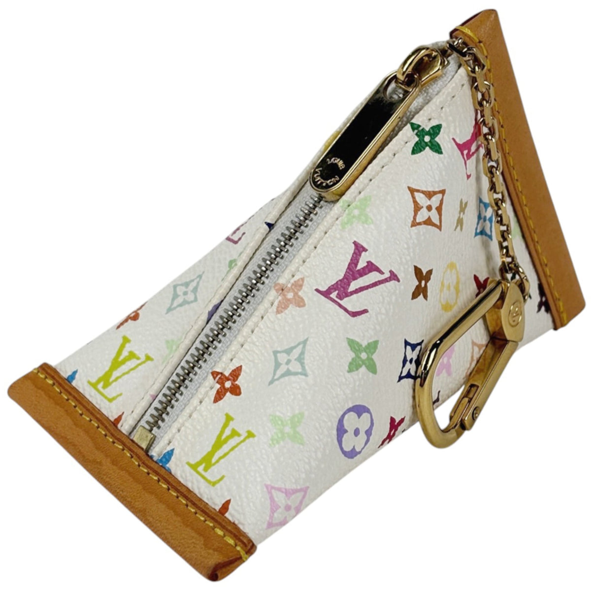 Louis Vuitton Blanc White Monogram Multicolore Coin Purse/Coin Case (Pre-Owned)
