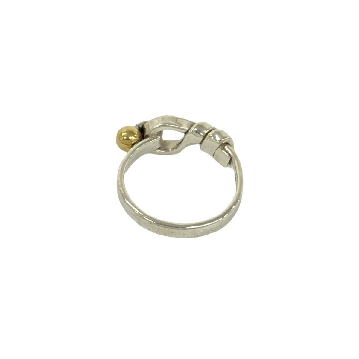 Tiffany Gold Silver Yellow Gold (18K) Silver 925 Band Ring (Pre-Owned)