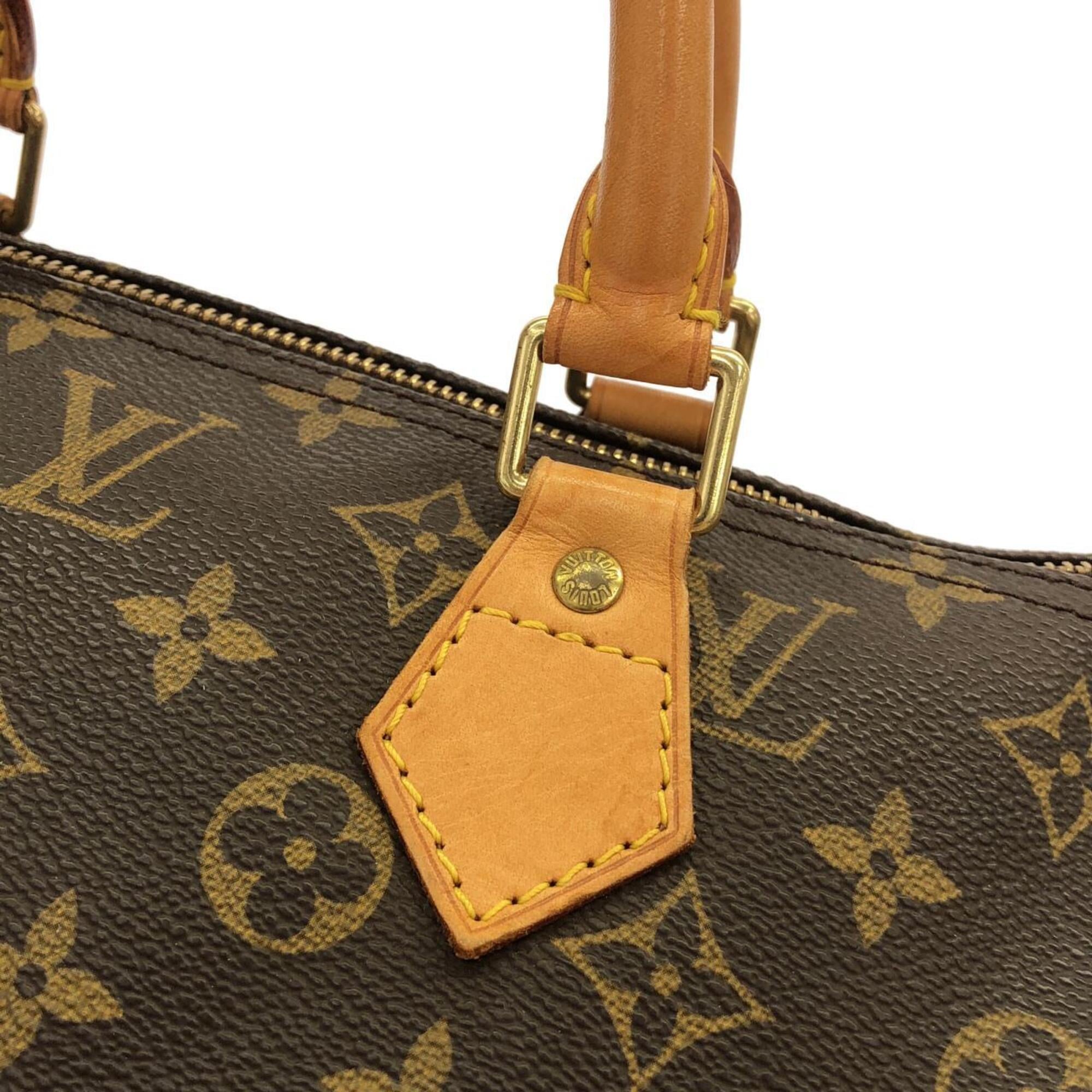 Louis Vuitton Marron Coated Canvas Boston Bag (Pre-Owned)