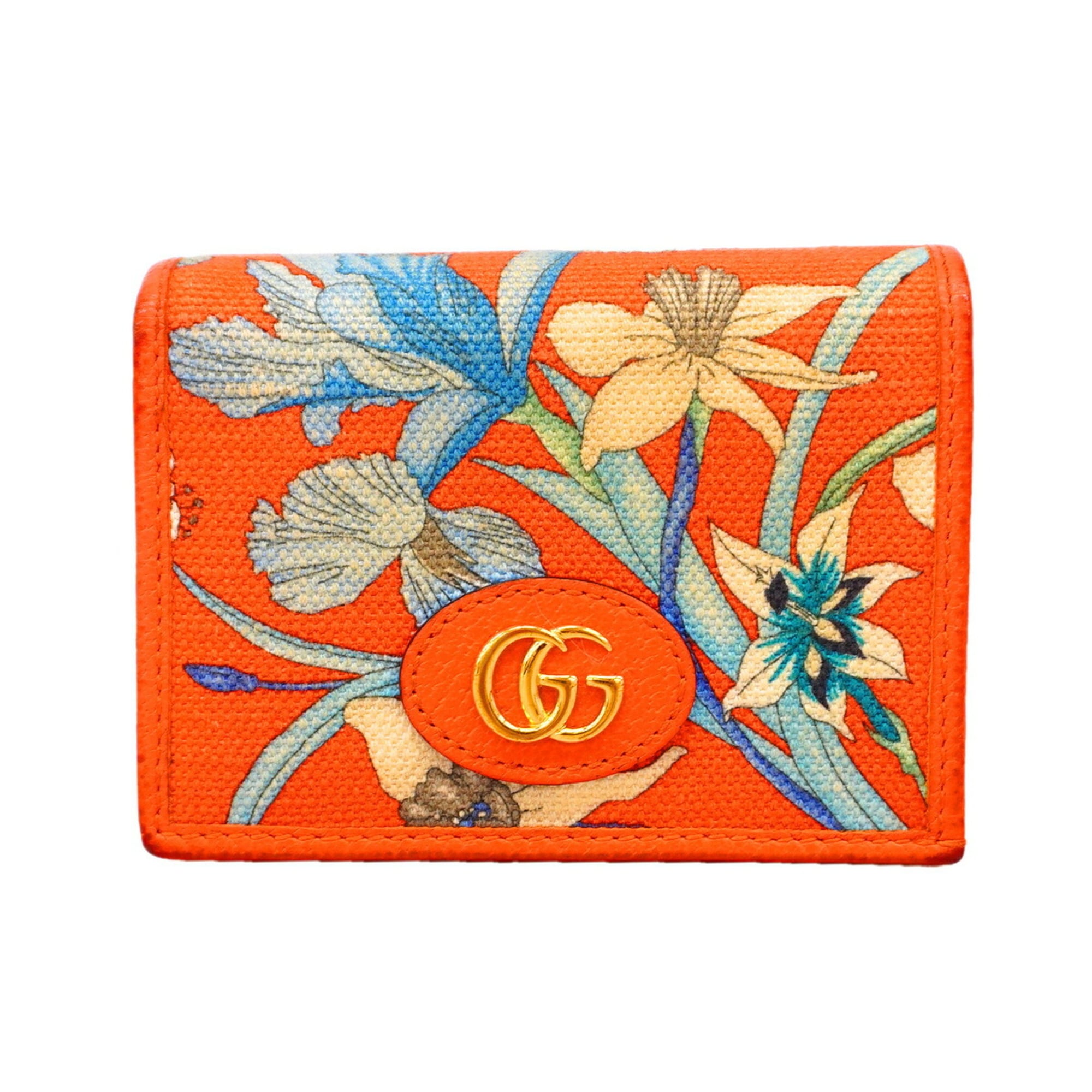 Gucci Orange Canvas Wallet (Bi-Fold) (Pre-Owned)