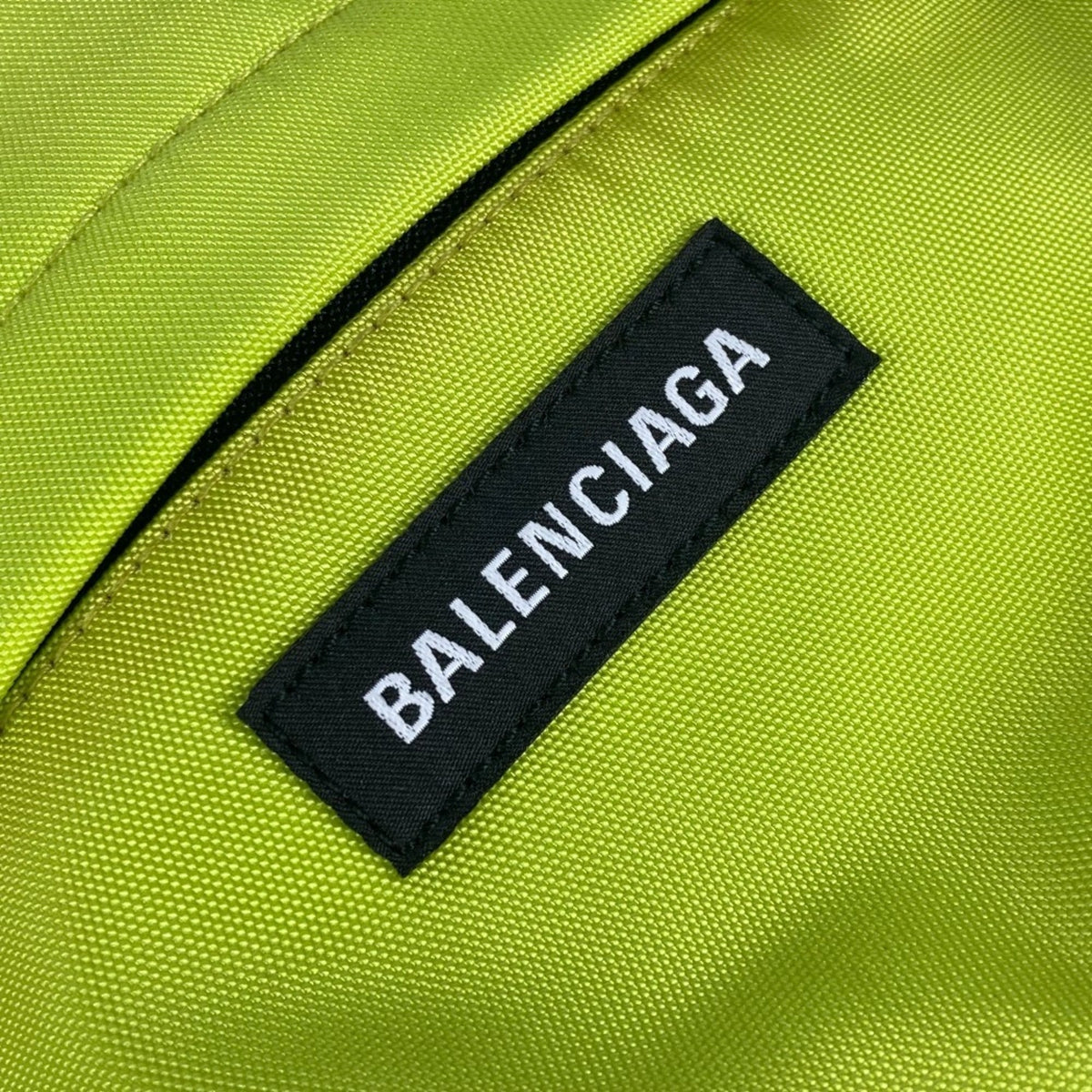 Balenciaga Black Yellow Nylon Canvas Backpack (Pre-Owned)