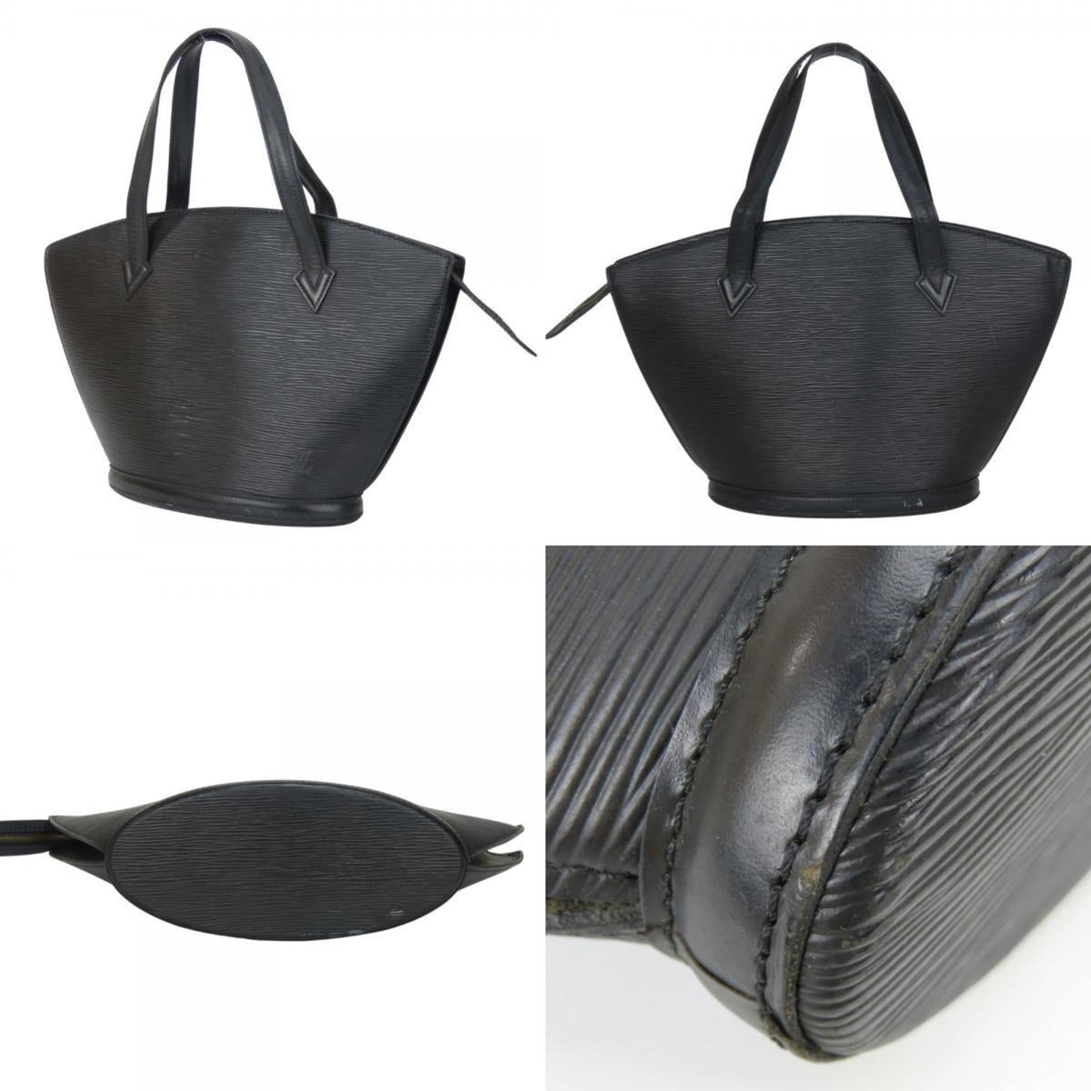 Louis Vuitton Black Noir Epi Leather Tote Bag (Pre-Owned)