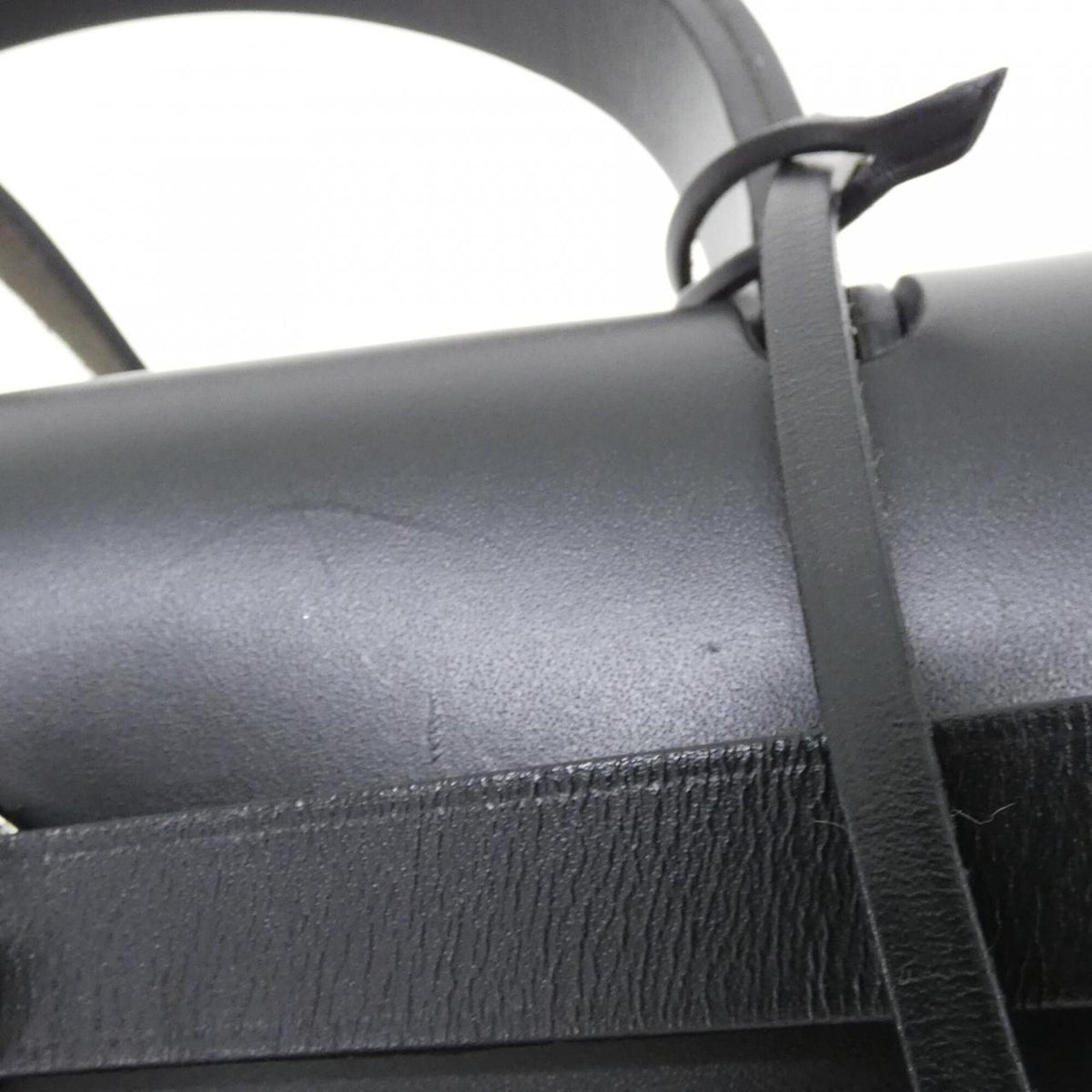 Hermes Black Vache Leather Leather Handbag (Pre-Owned)