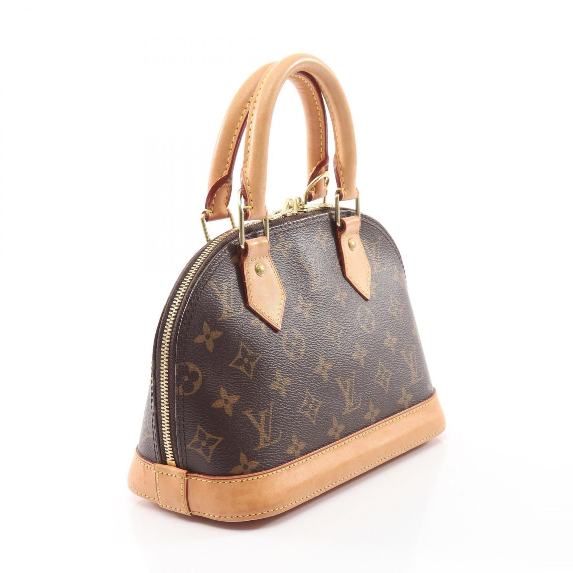Louis Vuitton Brown Coated Canvas Leather Handbag (Pre-Owned)