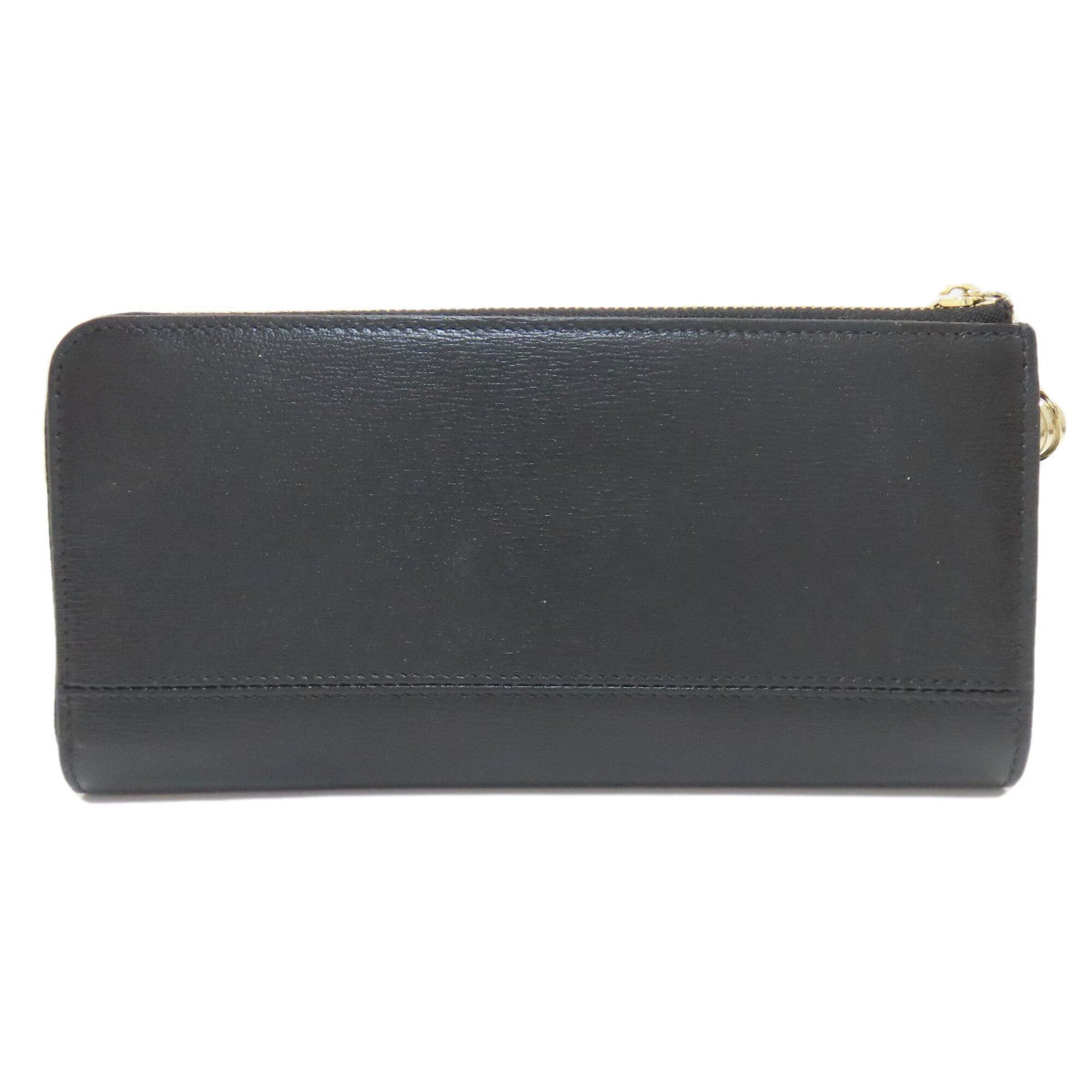 Bvlgari Black Leather Long Wallet (Bi-Fold) (Pre-Owned)