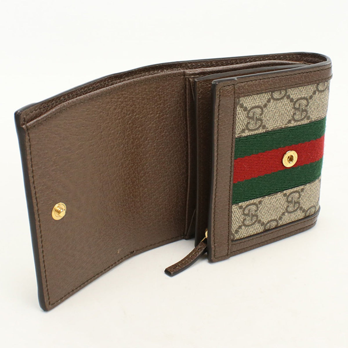 Gucci Beige Gg Supreme Leather Wallet (Bi-Fold) (Pre-Owned)