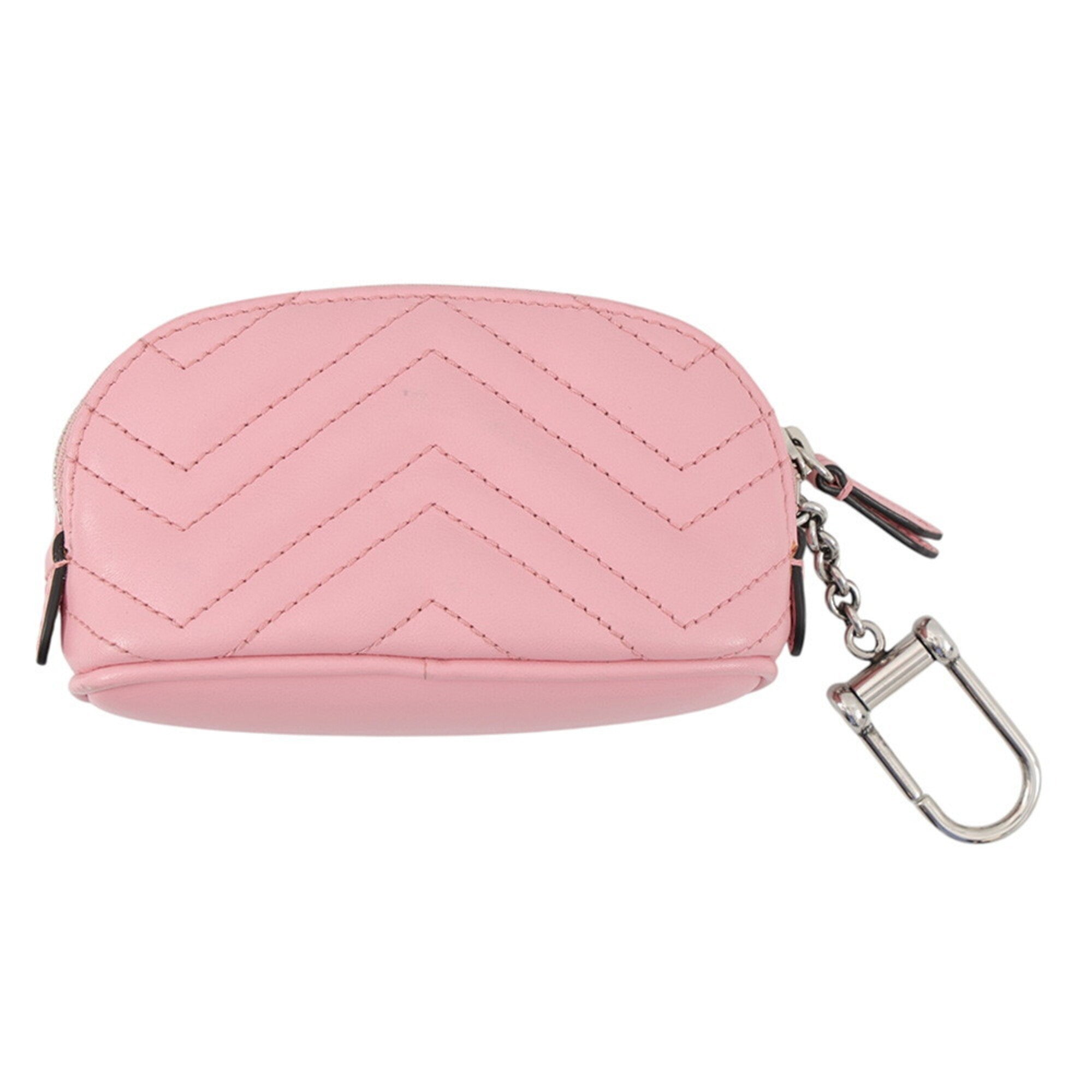 Gucci Gg Marmont Pink Leather Pouch (Pre-Owned)