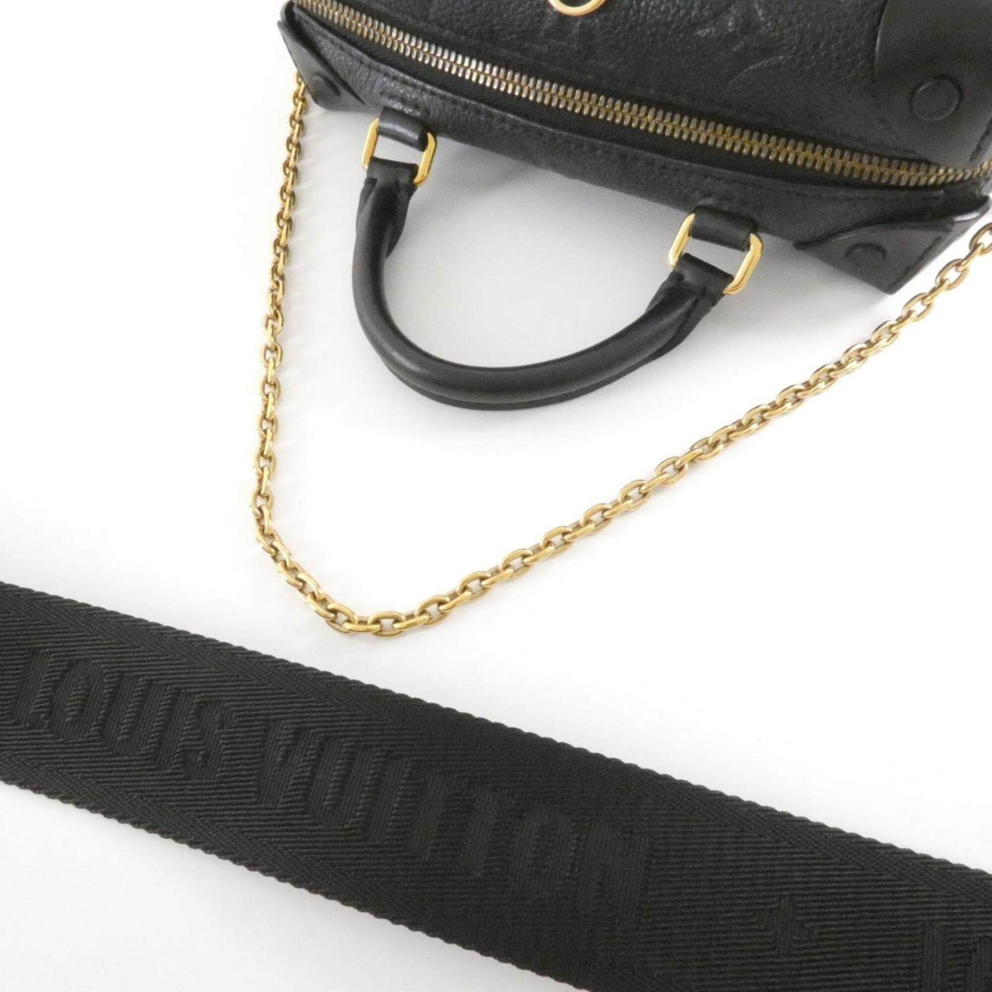 Louis Vuitton Black Leather Handbag (Pre-Owned)