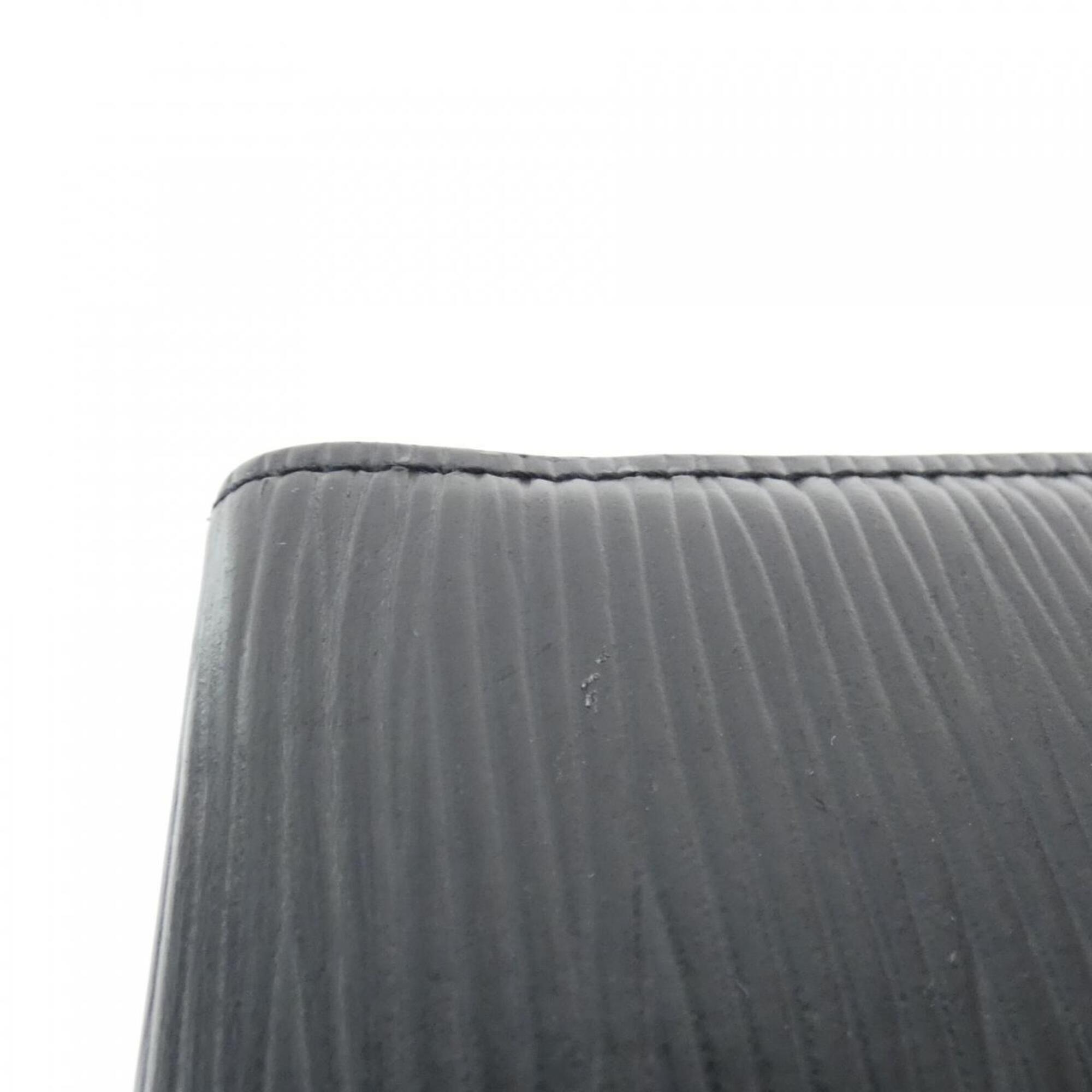 Louis Vuitton Black Leather Coin Purse/Coin Case (Pre-Owned)