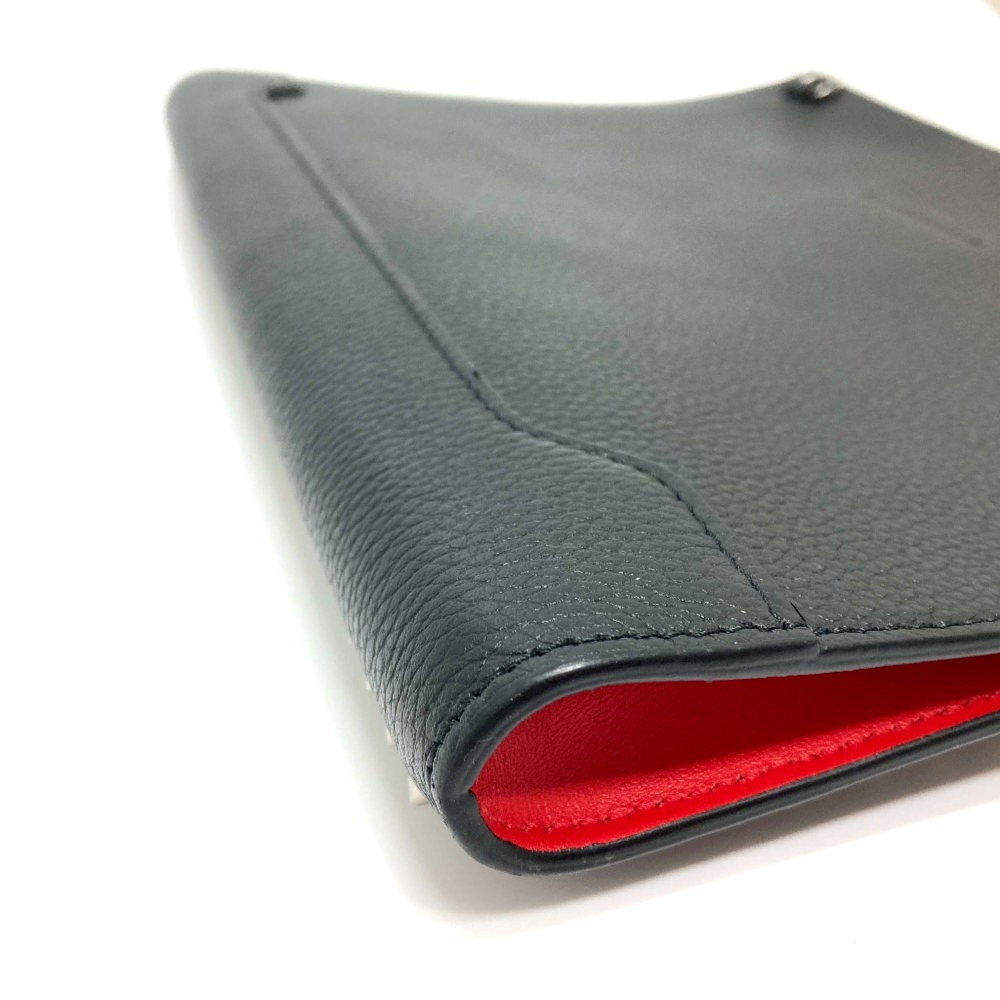 Christian Louboutin Black Leather Clutch Bag (Pre-Owned)