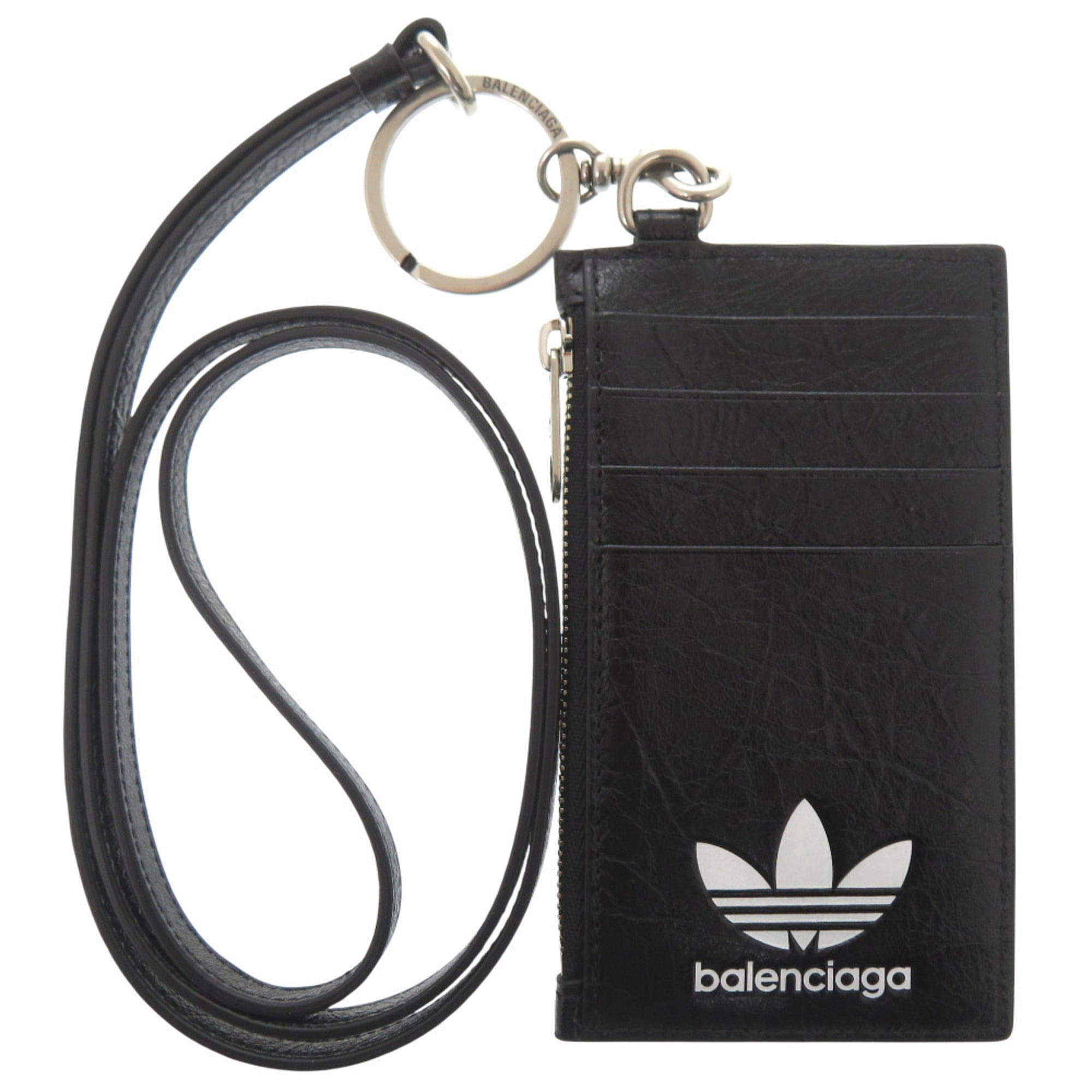 Balenciaga Black White Leather Shoulder Bag (Pre-Owned)