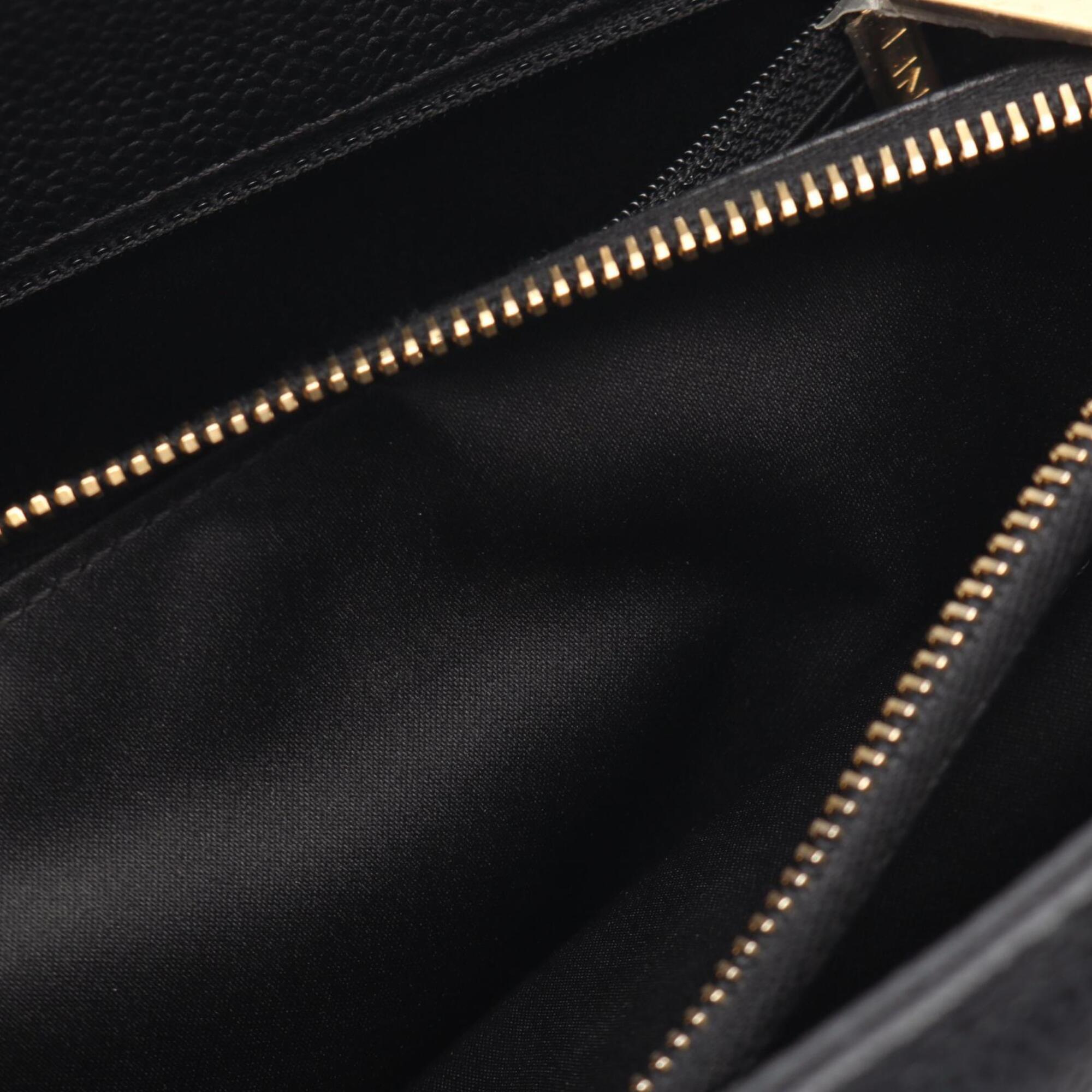 Chanel Black Grained Calfskin Handbag Tote Bag (Pre-Owned)