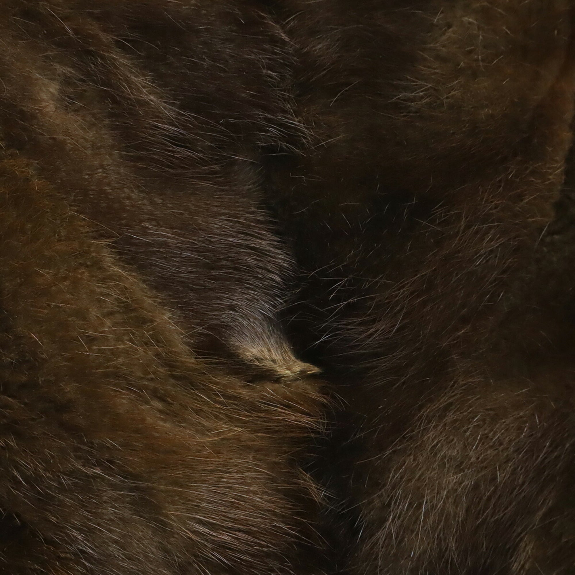 Loewe Black Dark Brown Fur Handbag Tote Bag (Pre-Owned)