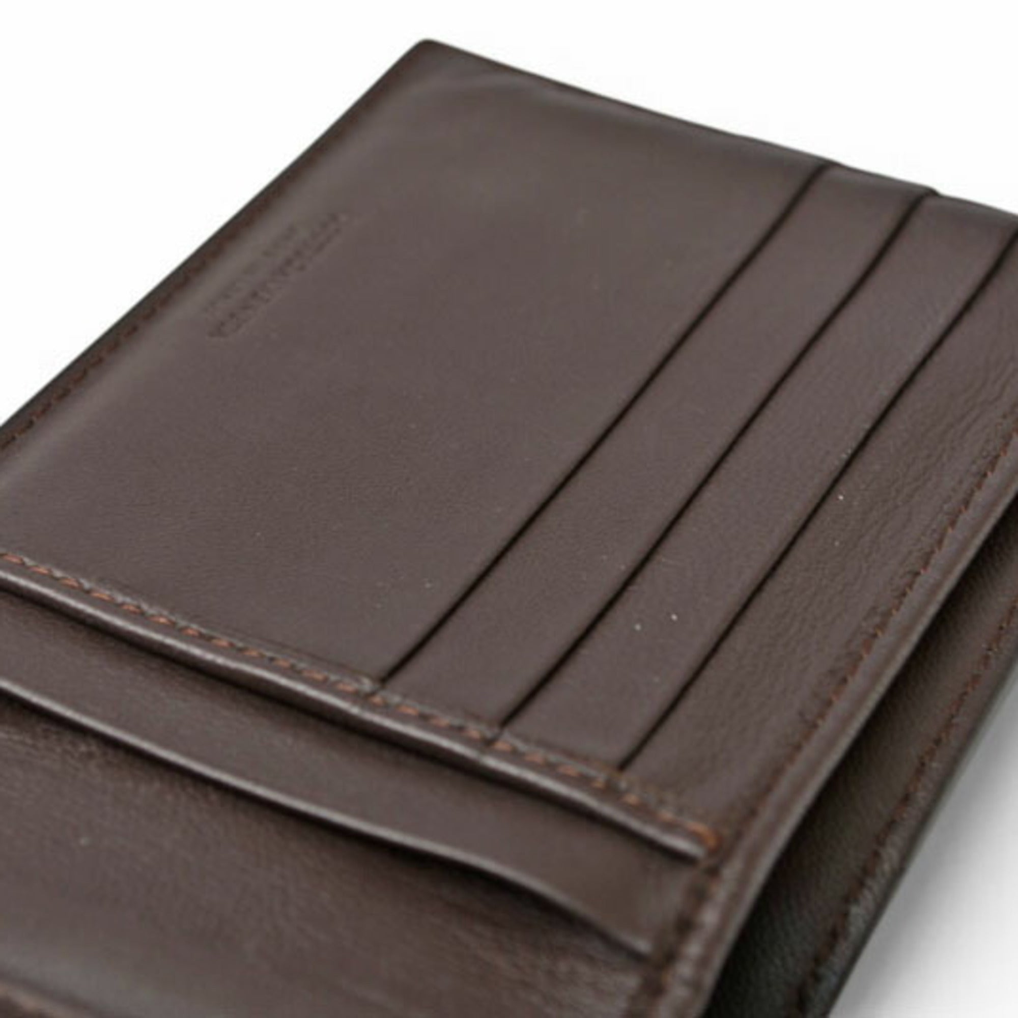 Bottega Veneta Intrecciato Dark Brown Wallet (Bi-Fold) (Pre-Owned)
