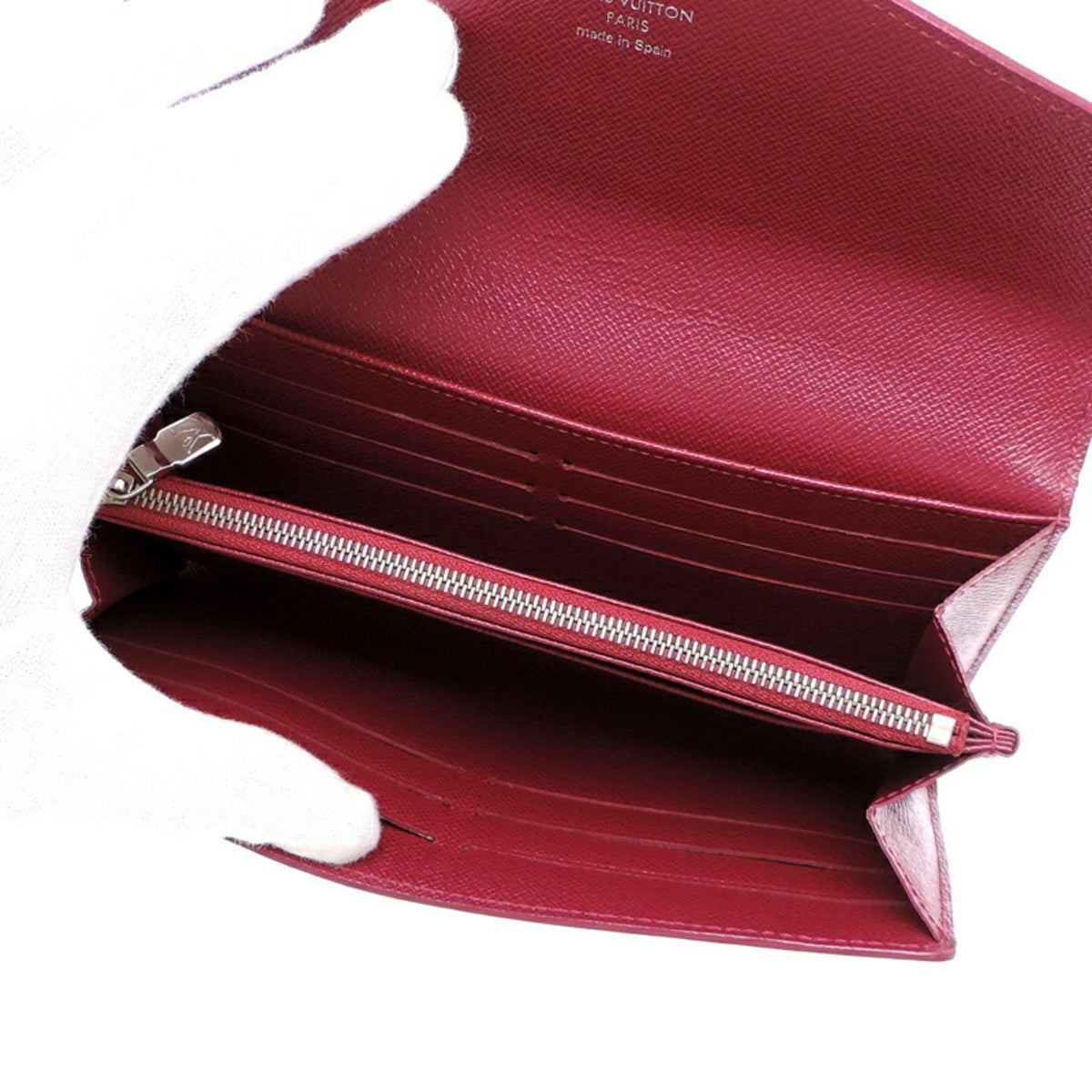 Louis Vuitton Fuchsia Pink Pink Epi Leather Long Wallet (Bi-Fold) (Pre-Owned)