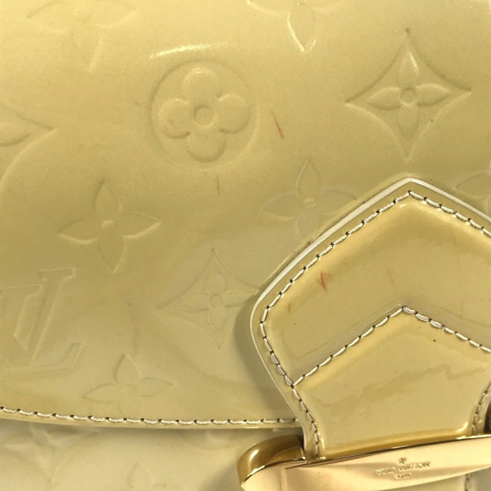 Louis Vuitton Yellow Monogram Vernis Shoulder Bag (Pre-Owned)