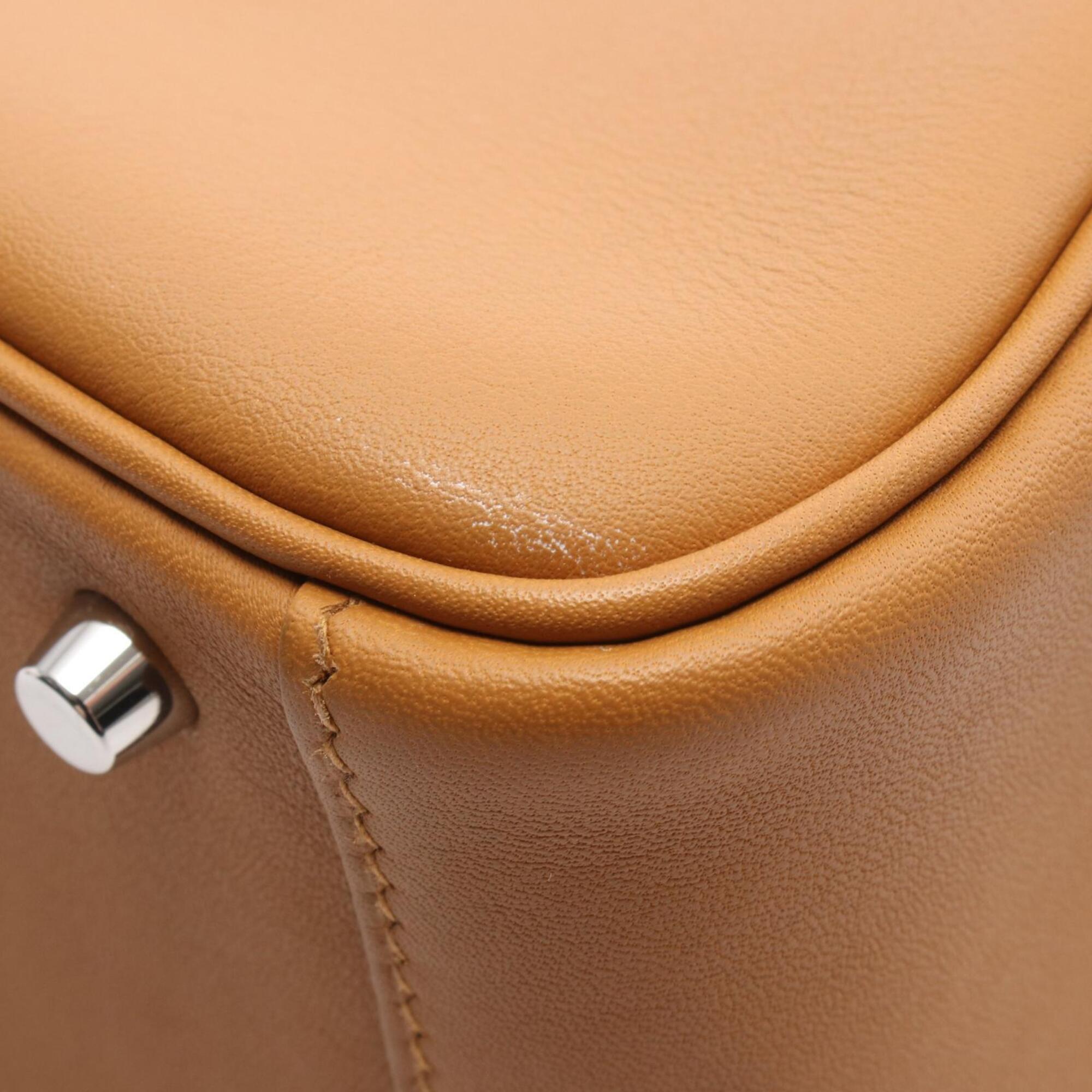 Hermes Brown Camel Swift Leather Handbag Shoulder Bag (Pre-Owned)
