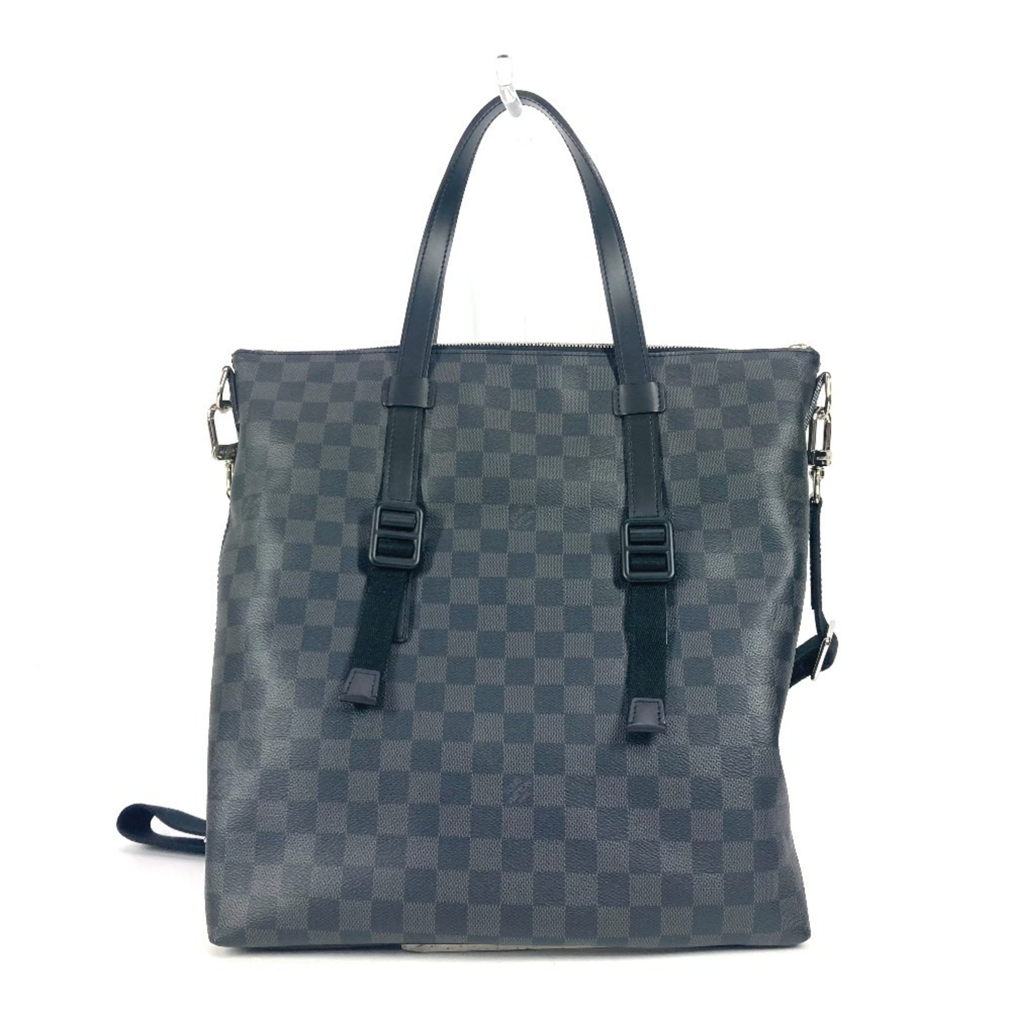 Louis Vuitton Black Damier Graphite Shoulder Bag Tote Bag (Pre-Owned)