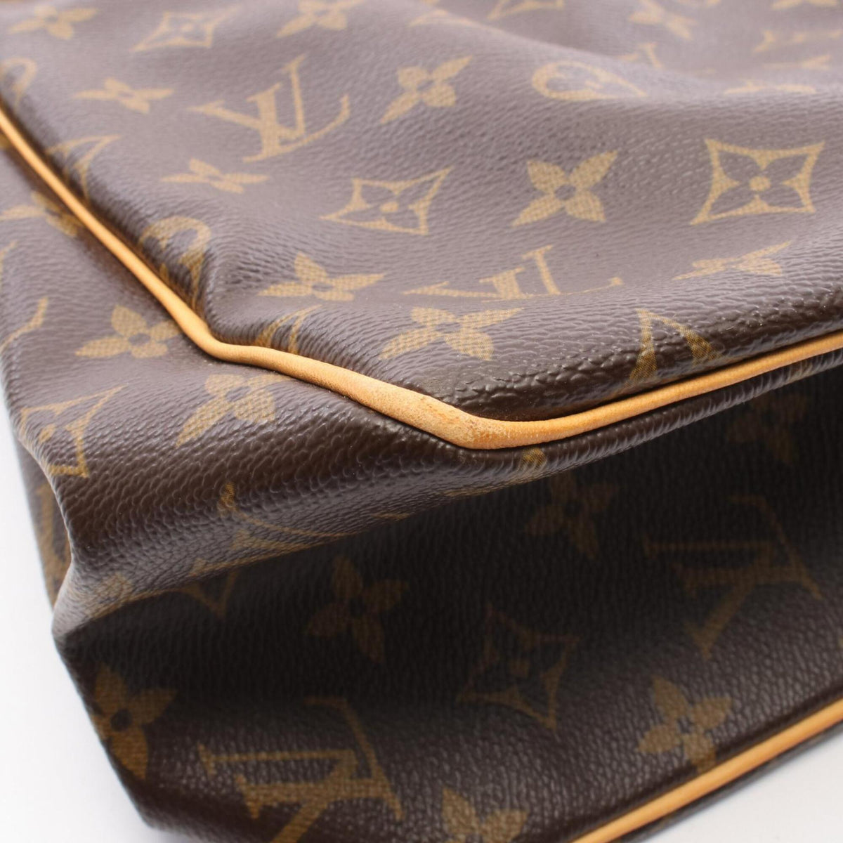 Louis Vuitton Brown Coated Canvas Pvc Monogram Leather Handbag Tote Bag (Pre-Owned)