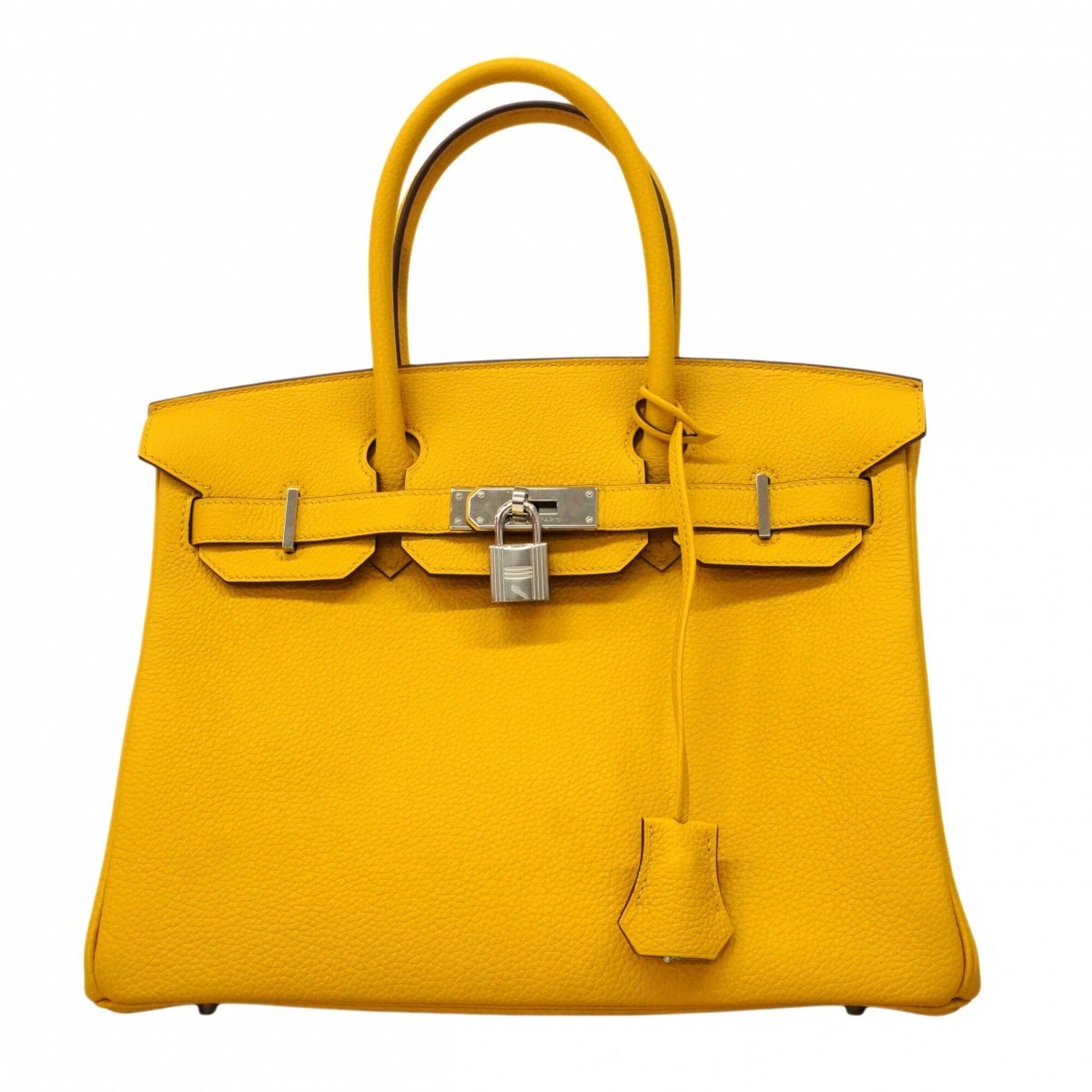 Hermes Yellow Togo Leather Handbag (Pre-Owned)