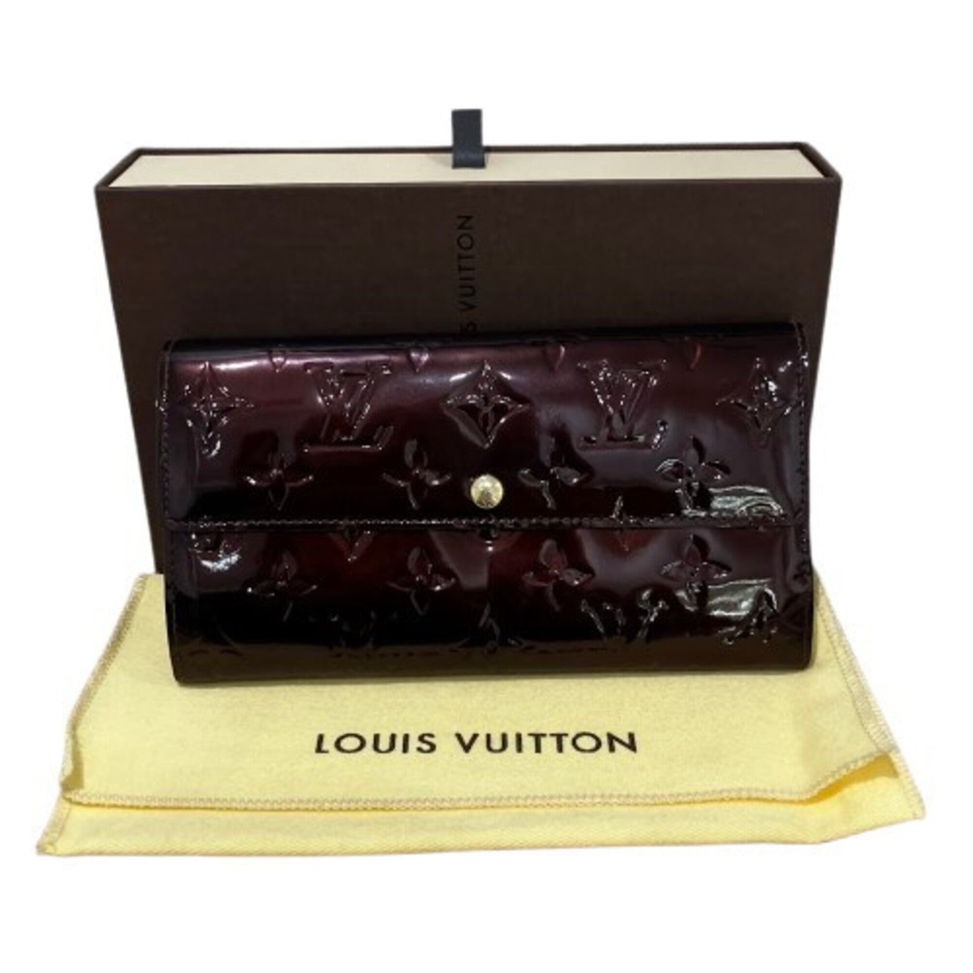 Louis Vuitton Vernis Amarante Vernis Long Wallet (Bi-Fold) (Pre-Owned)