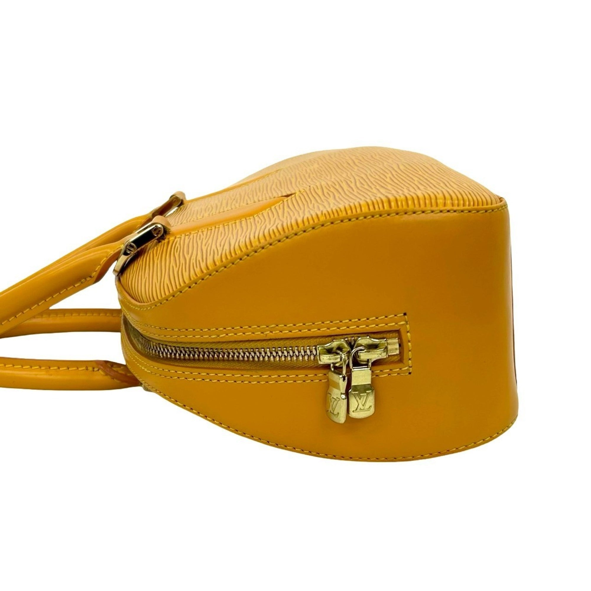 Louis Vuitton Yellow Epi Leather Boston Bag Handbag (Pre-Owned)