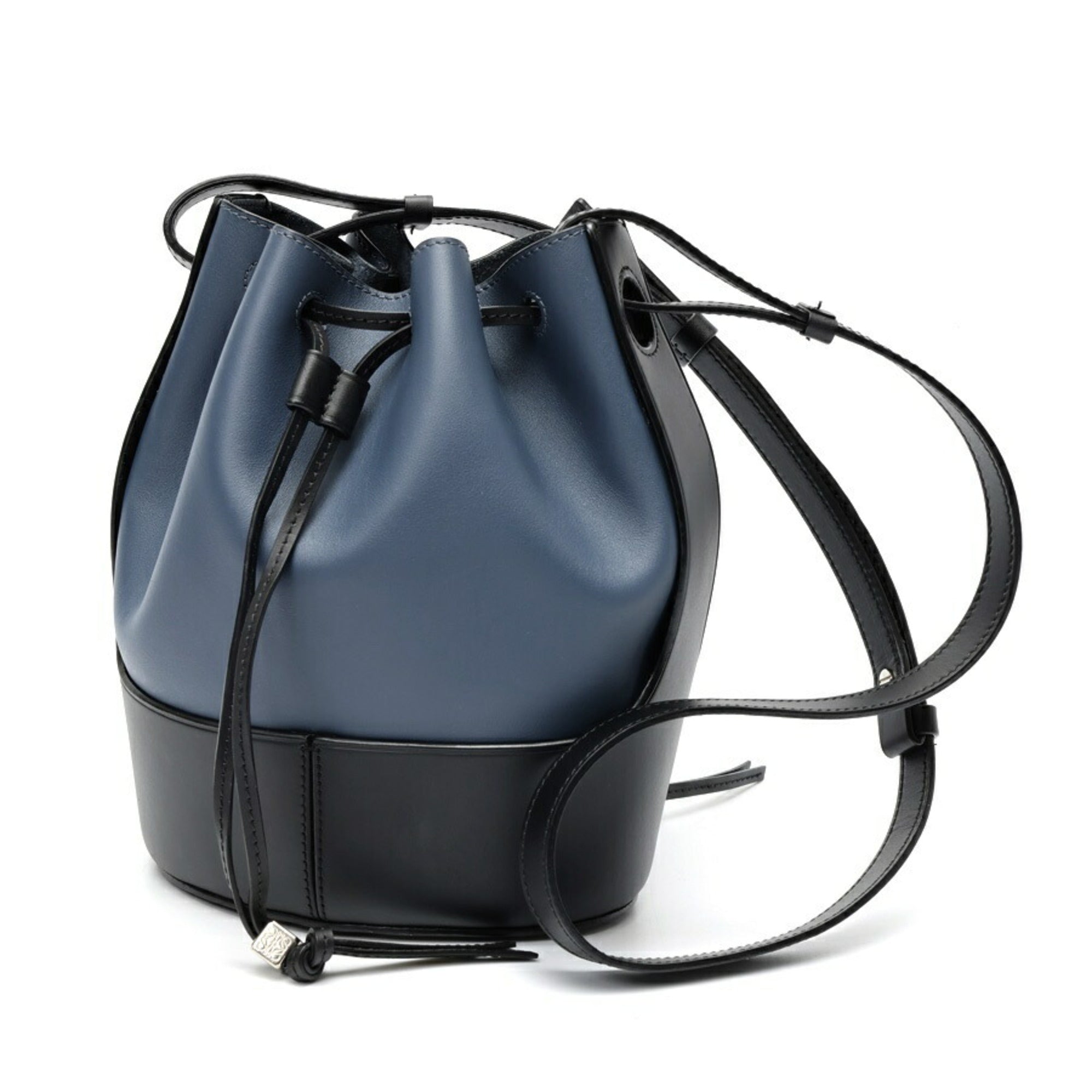 Loewe Black Blue Leather Shoulder Bag (Pre-Owned)