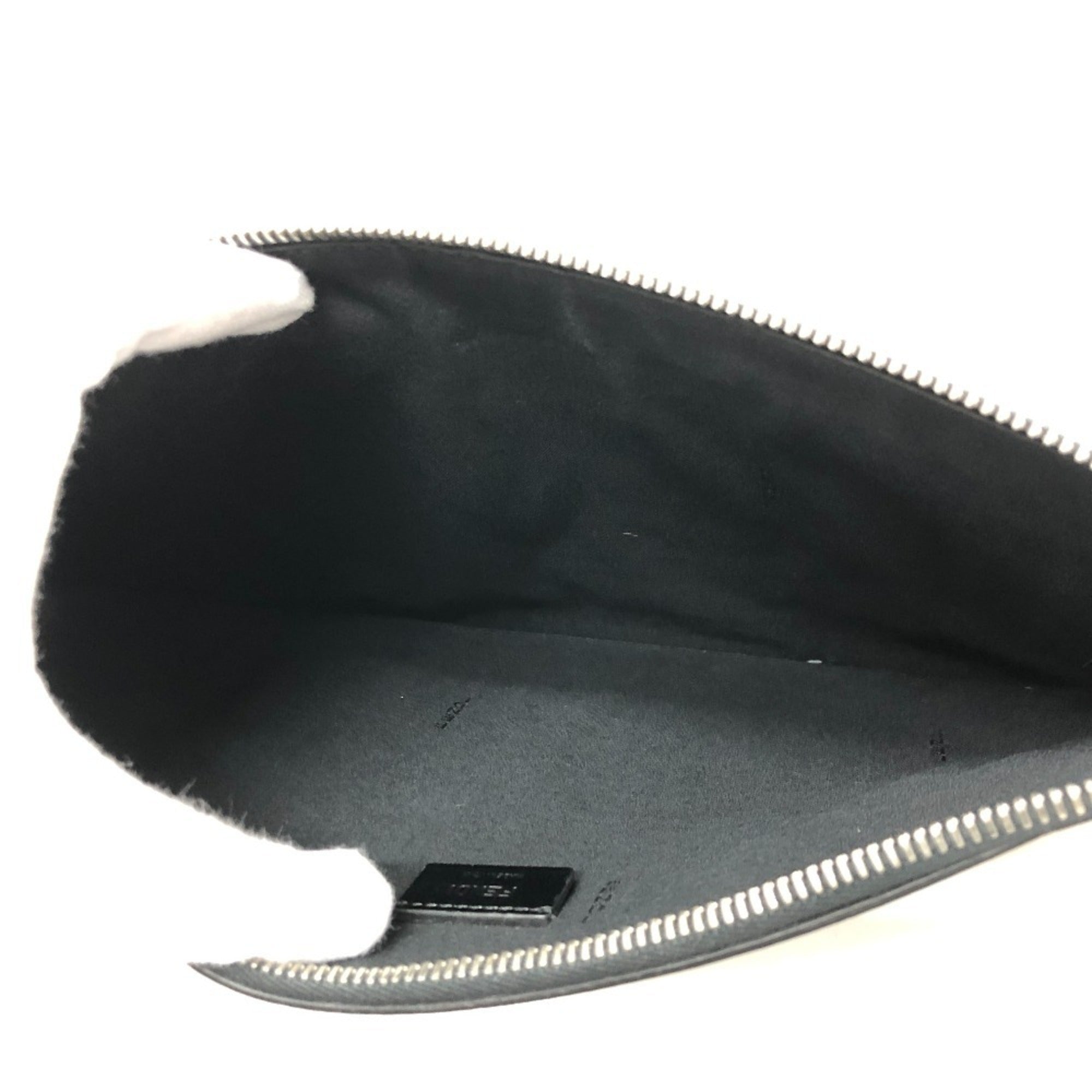 Fendi Black Multi-Color Leather Clutch Bag (Pre-Owned)