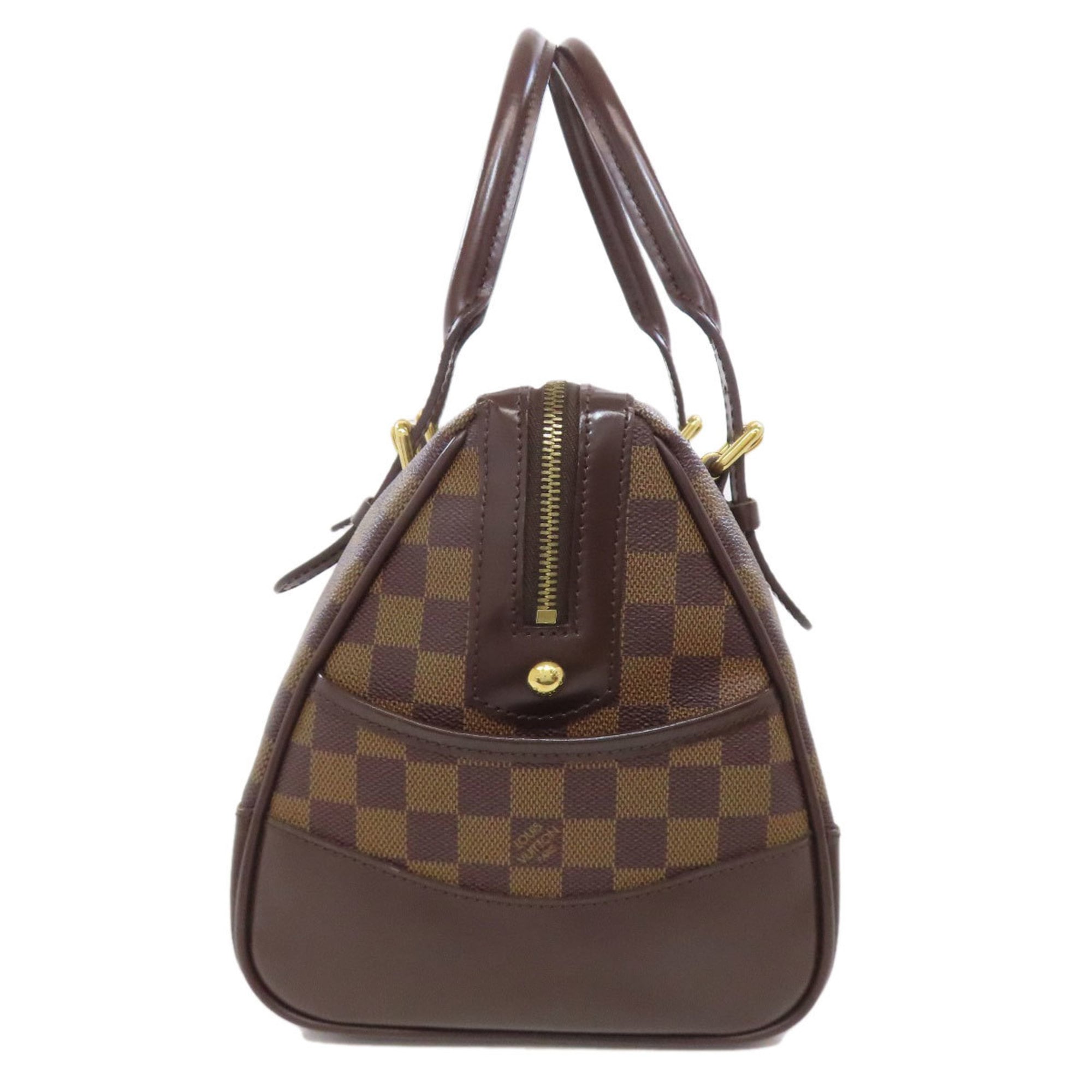 Louis Vuitton Brown Ebene Damier Canvas Boston Bag (Pre-Owned)