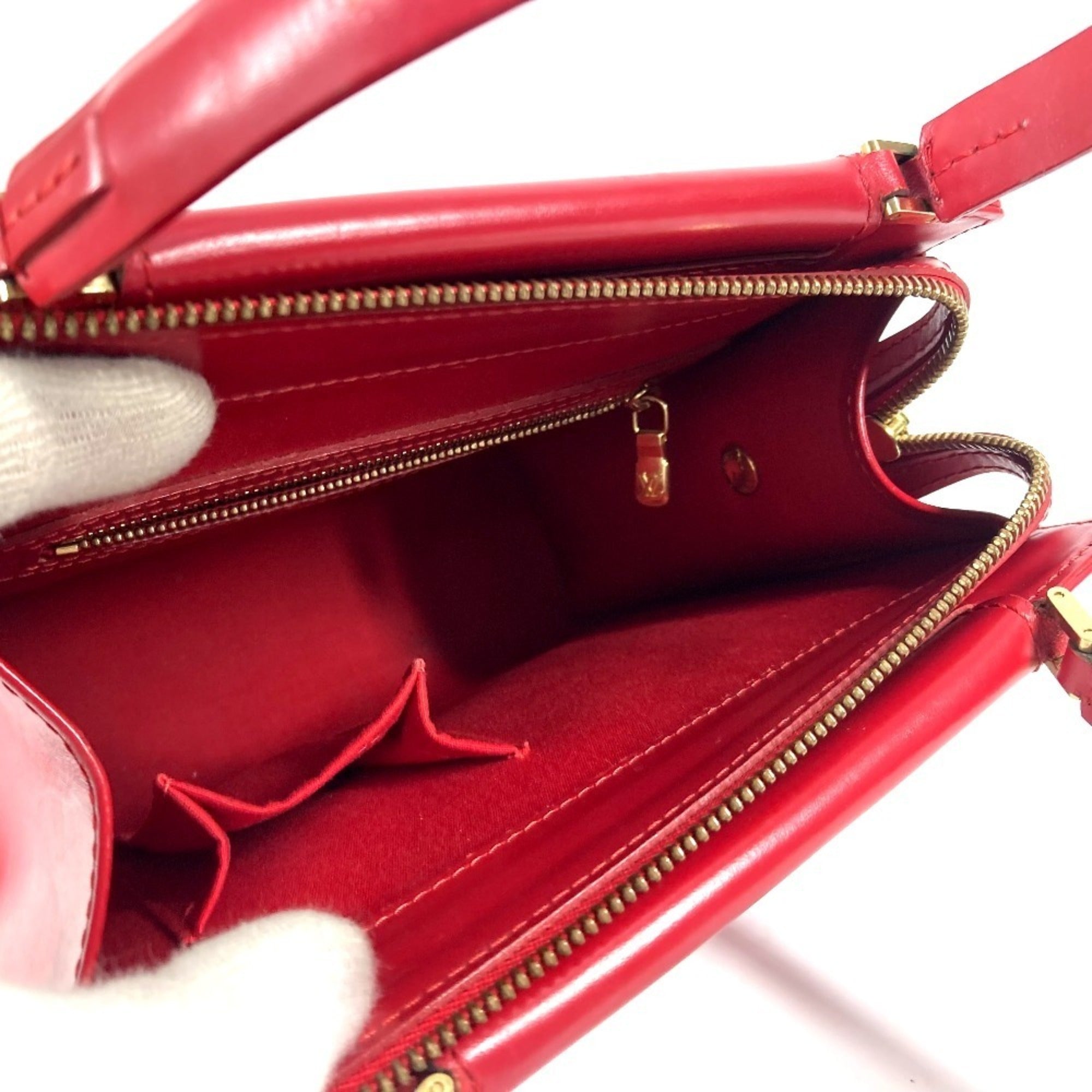 Louis Vuitton Red Color Epi Leather Handbag Tote Bag (Pre-Owned)