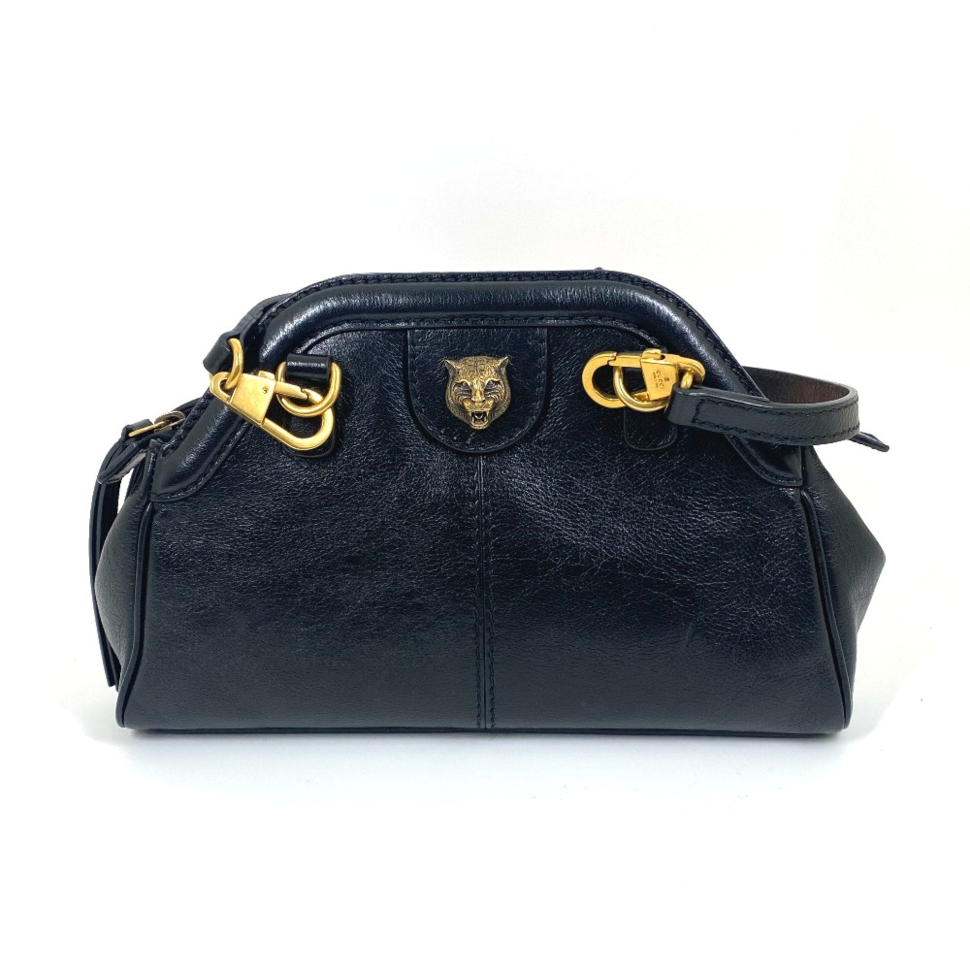 Gucci Black Leather Shoulder Bag (Pre-Owned)
