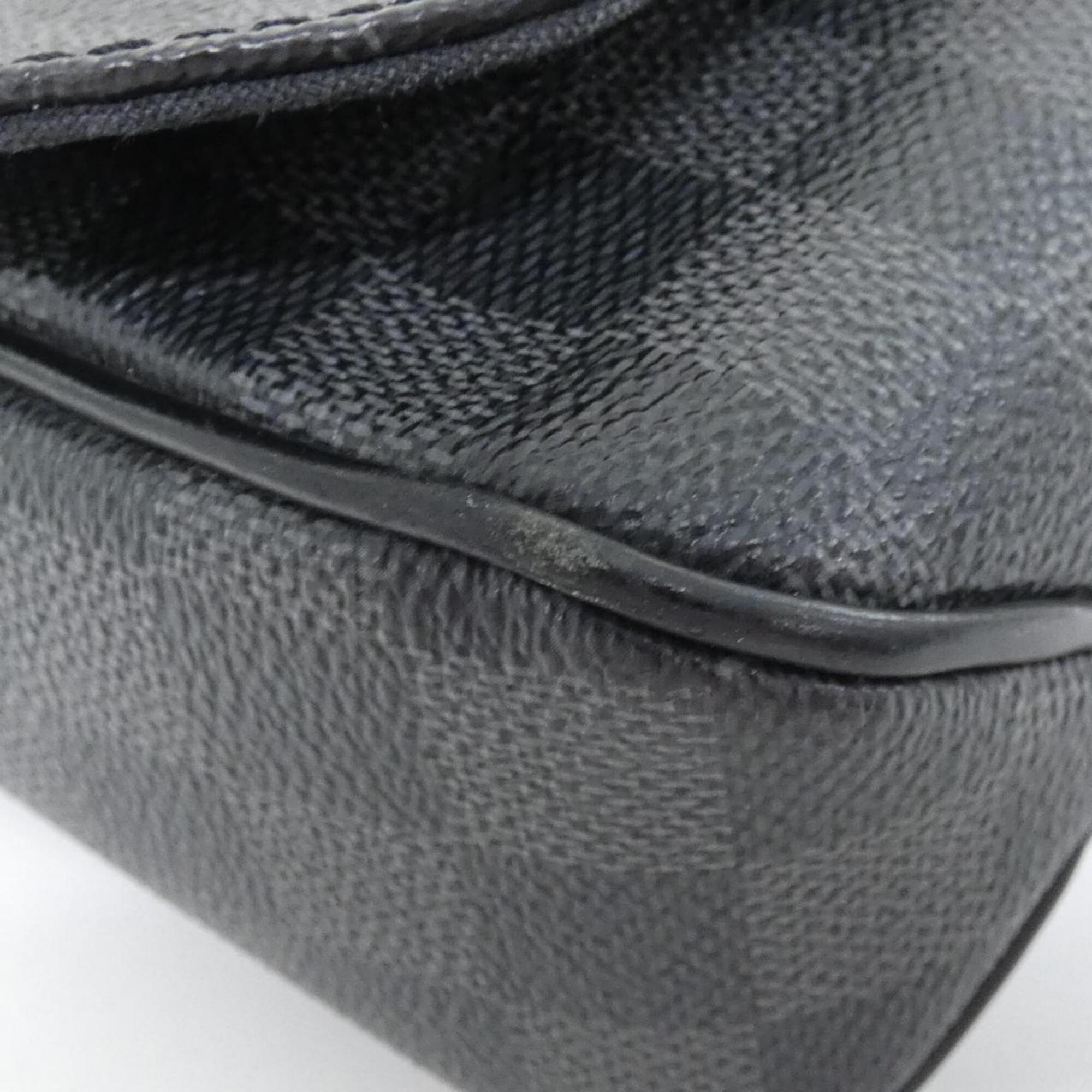 Louis Vuitton Graphite Coated Canvas Shoulder Bag (Pre-Owned)
