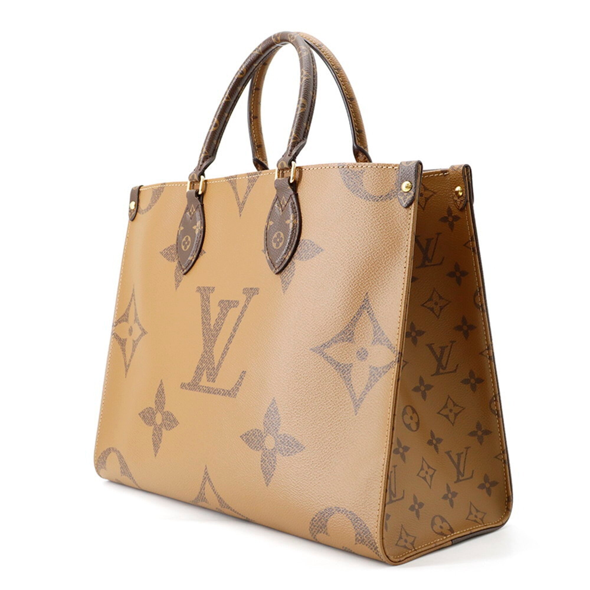 Louis Vuitton Monogram Reverse Red Color Monogram Reverse Handbag Tote Bag (Pre-Owned)