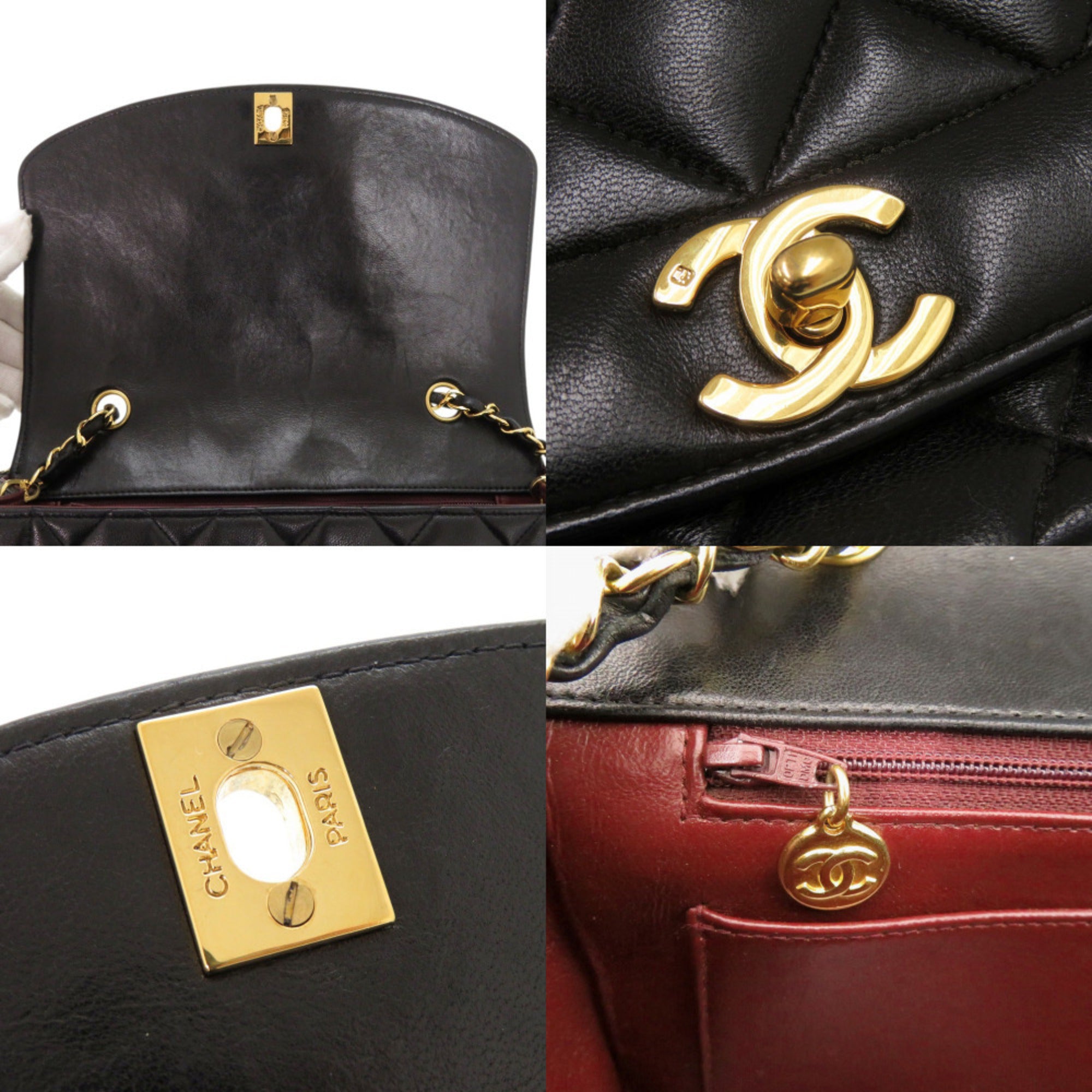 Chanel Black Leather Shoulder Bag (Pre-Owned)