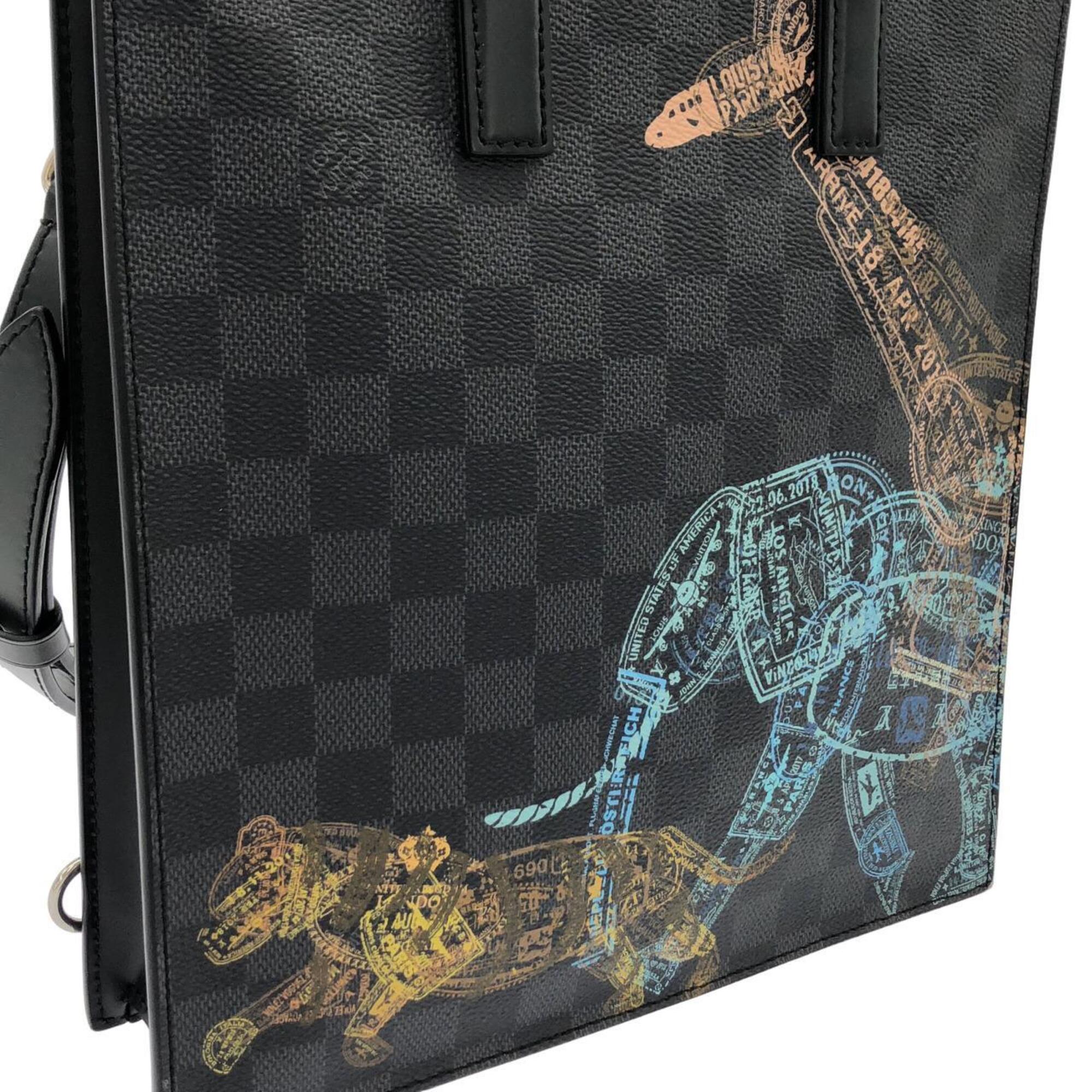 Louis Vuitton Graphite Coated Canvas Handbag (Pre-Owned)