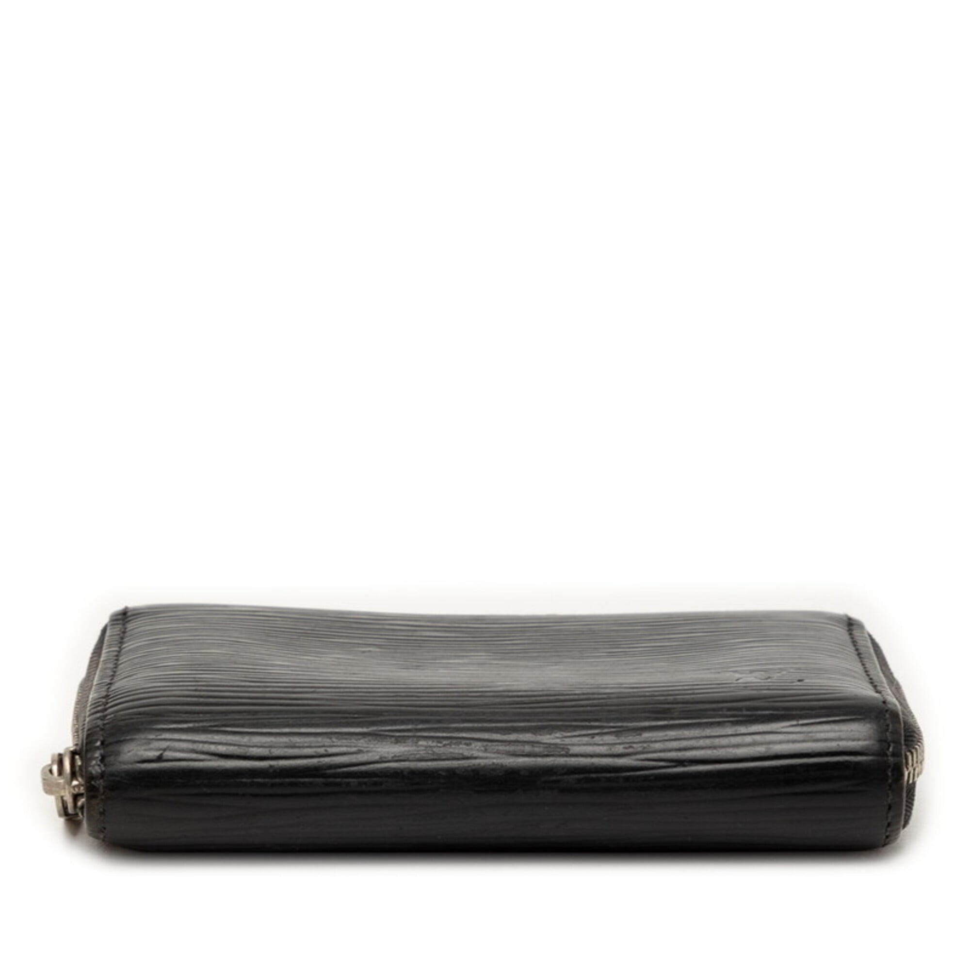 Louis Vuitton Black Noir Leather Coin Purse/Coin Case (Pre-Owned)
