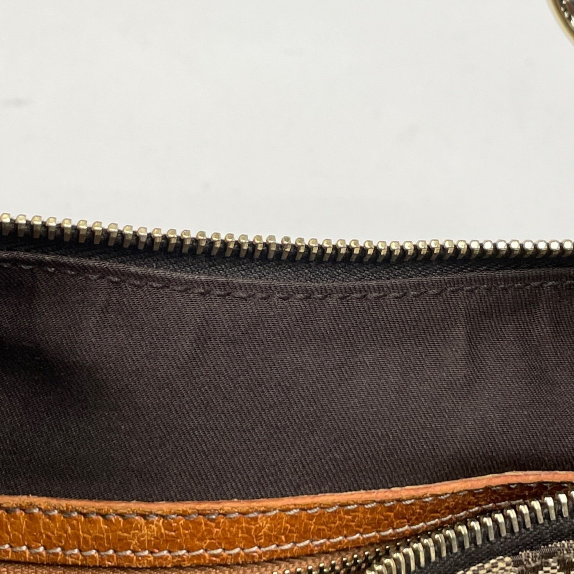 Gucci Brown Gg Canvas Handbag Shoulder Bag (Pre-Owned)