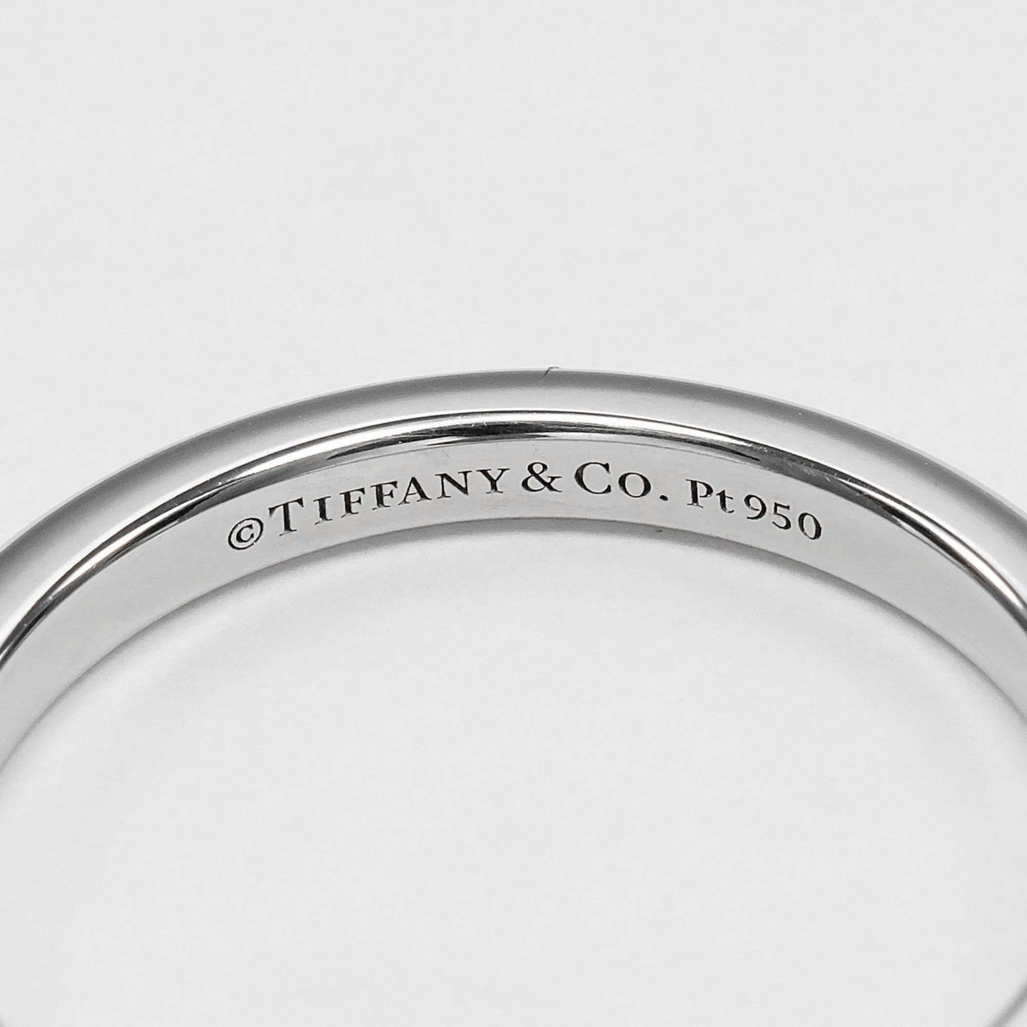 Tiffany Platinum 950 Band Ring (Pre-Owned)