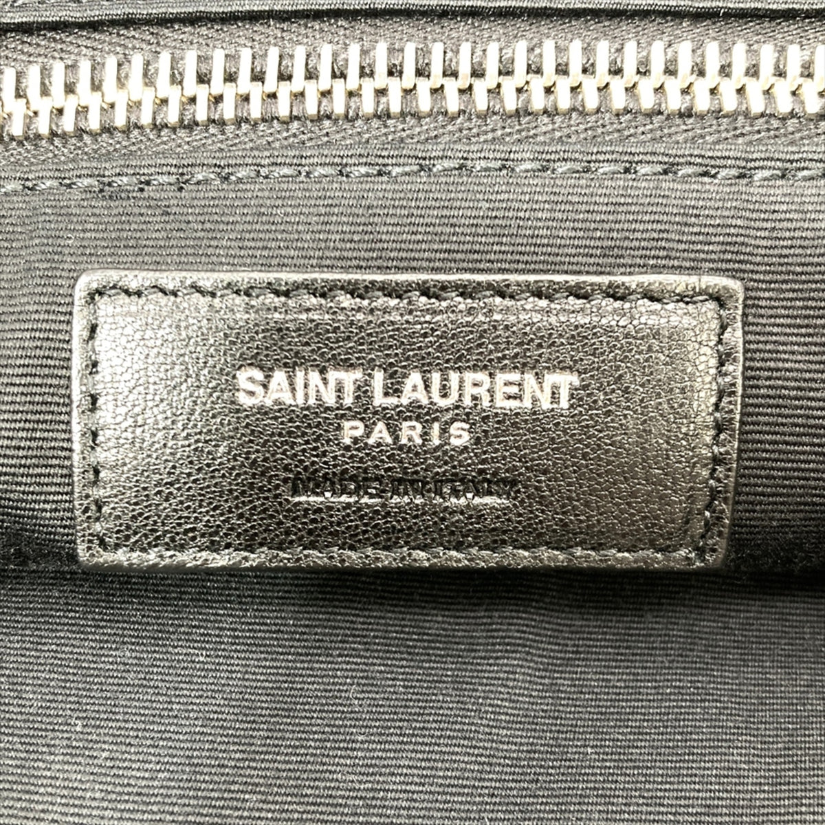 Saint Laurent Silver Cotton Leather Tote Bag (Pre-Owned)