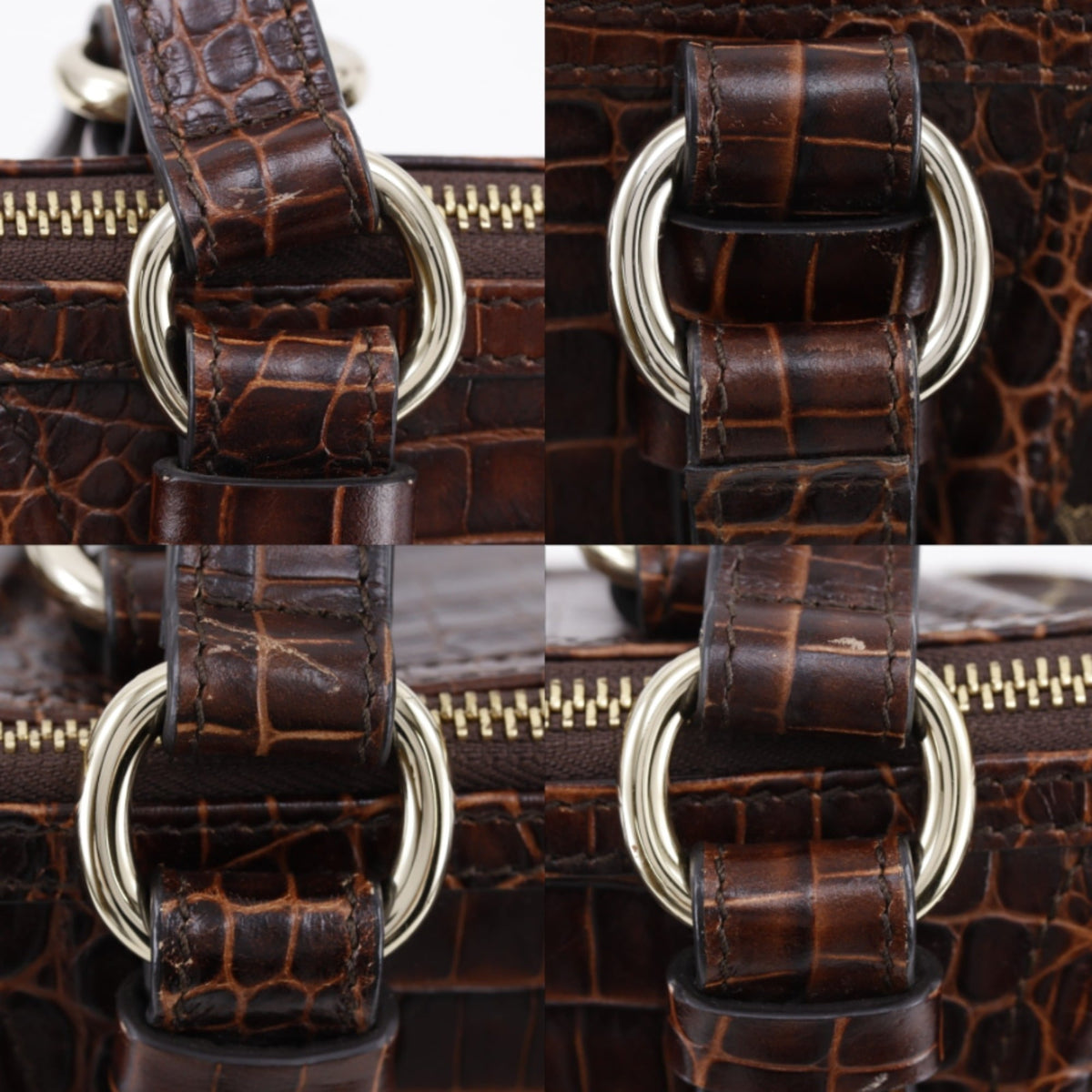 Celine Brown Nylon Canvas Leather Tote Bag (Pre-Owned)
