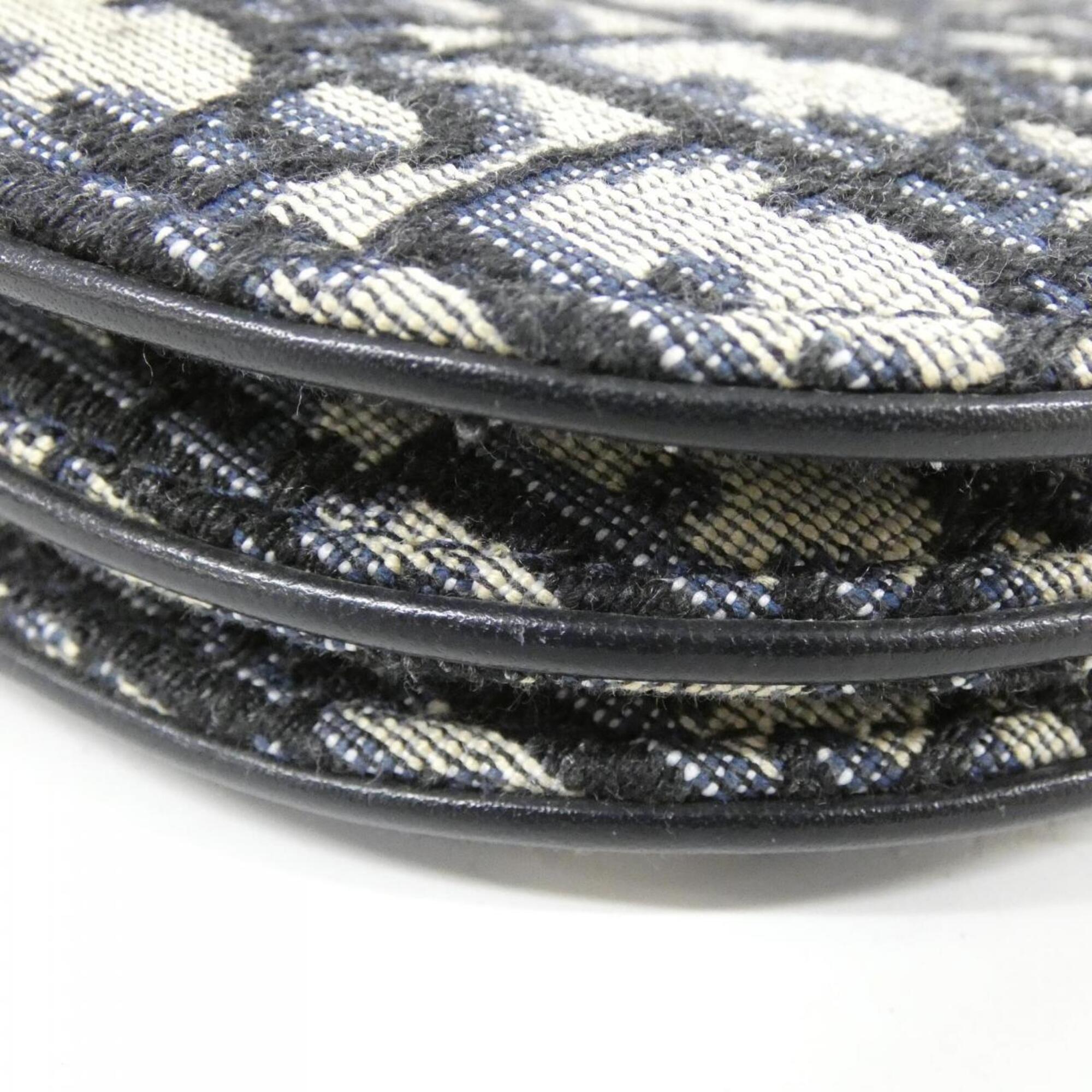 Christian Dior Blue Canvas Shoulder Bag (Pre-Owned)