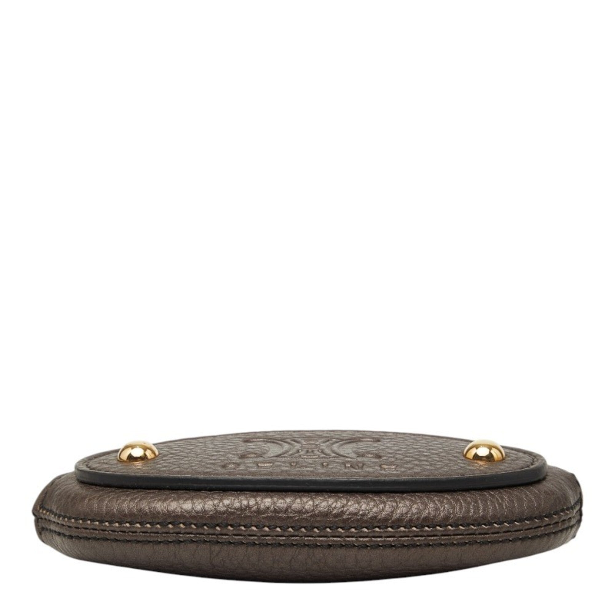 Celine Brown Leather Coin Purse/Coin Case (Pre-Owned)