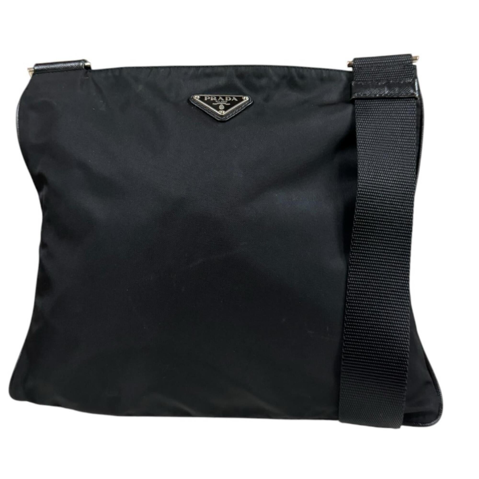 Prada Black Nylon Shoulder Bag (Pre-Owned)