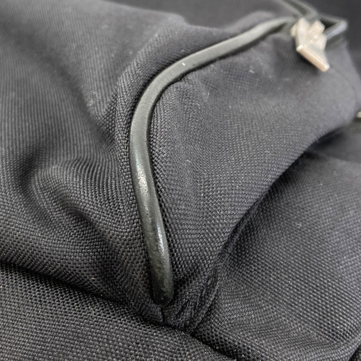 Saint Laurent Black Canvas Backpack (Pre-Owned)