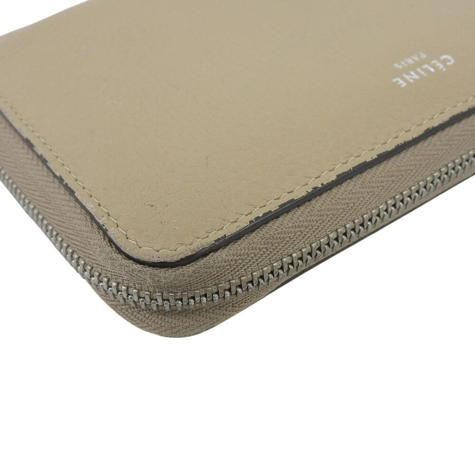 Celine Beige Leather Wallet (Bi-Fold) (Pre-Owned)